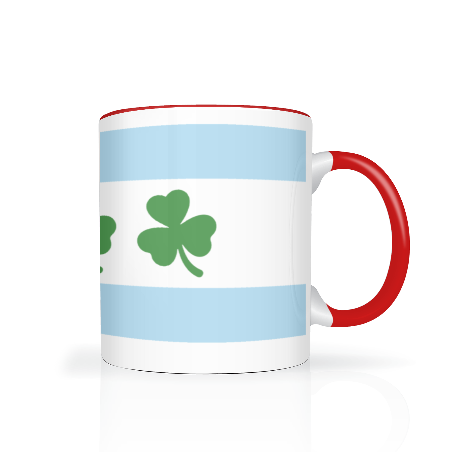 Chicago Flag Shamrock 2 Tone 11oz Mug