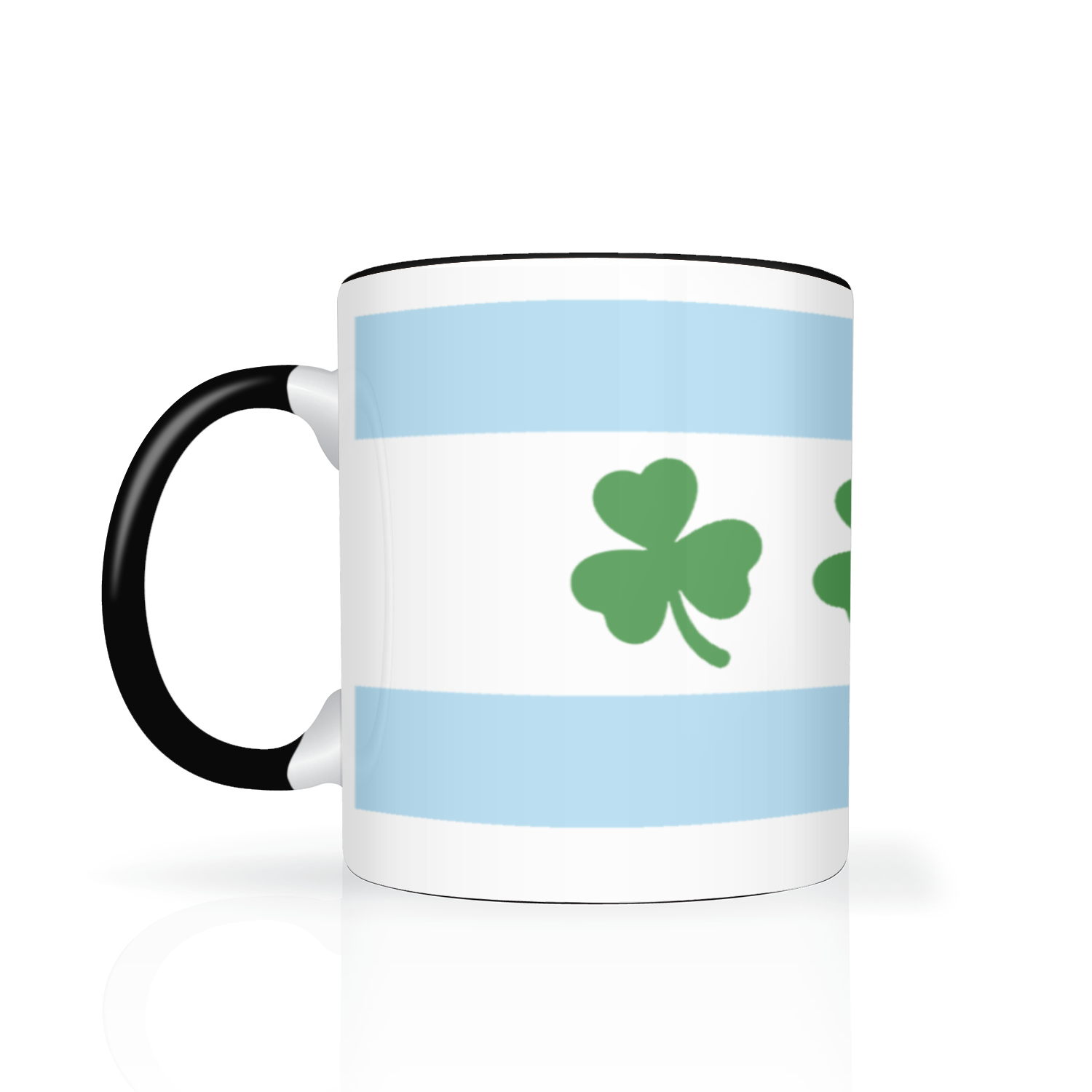 Chicago Flag Shamrock 2 Tone 11oz Mug