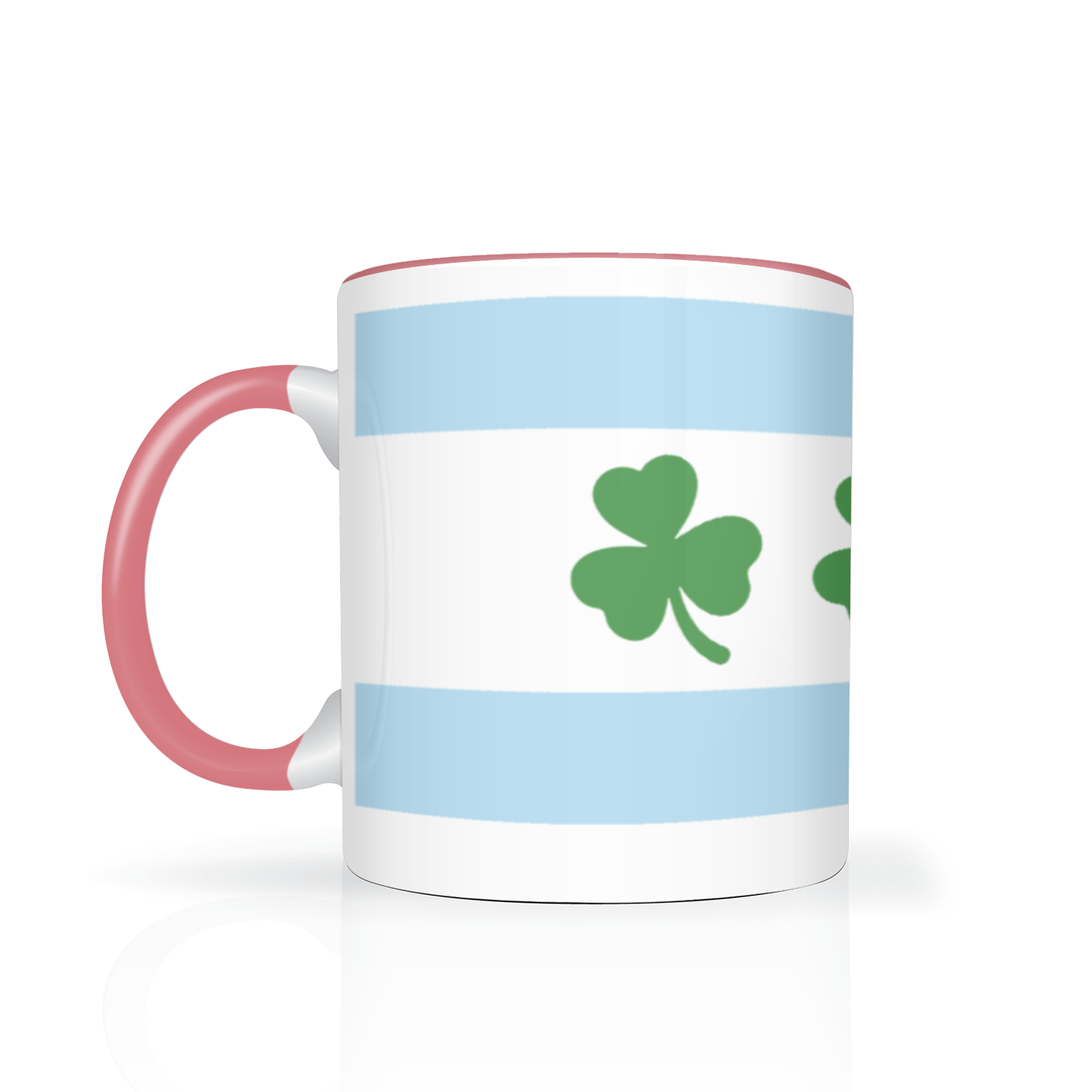 Chicago Flag Shamrock 2 Tone 11oz Mug