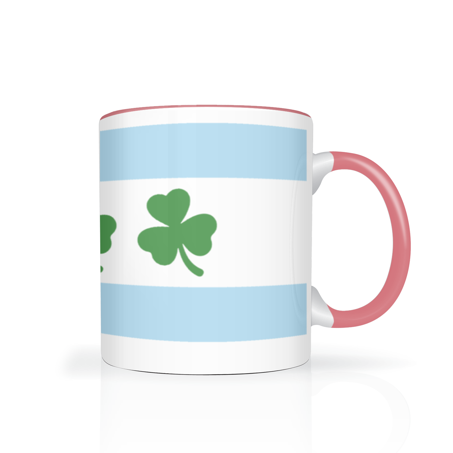 Chicago Flag Shamrock 2 Tone 11oz Mug