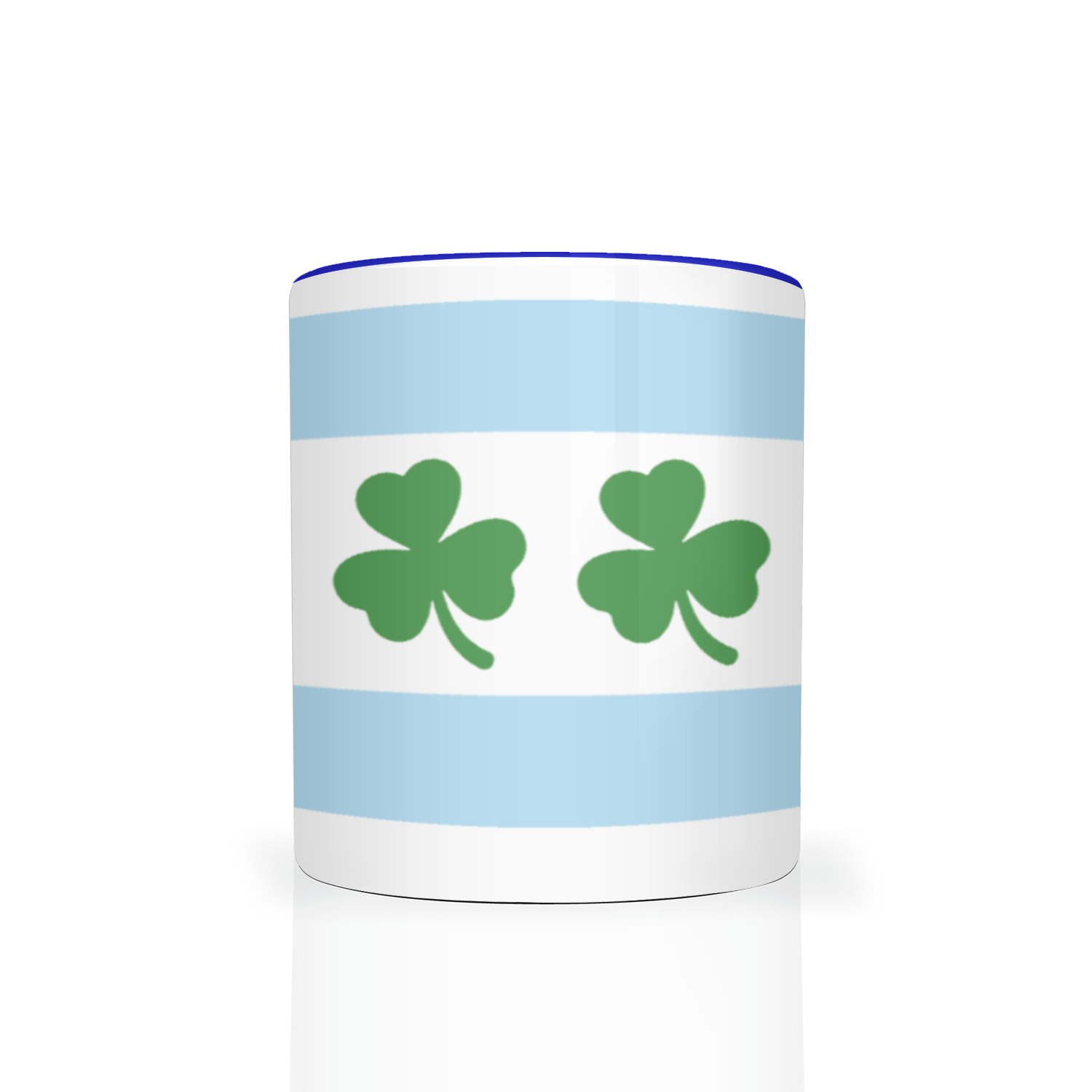 Chicago Flag Shamrock 2 Tone 11oz Mug