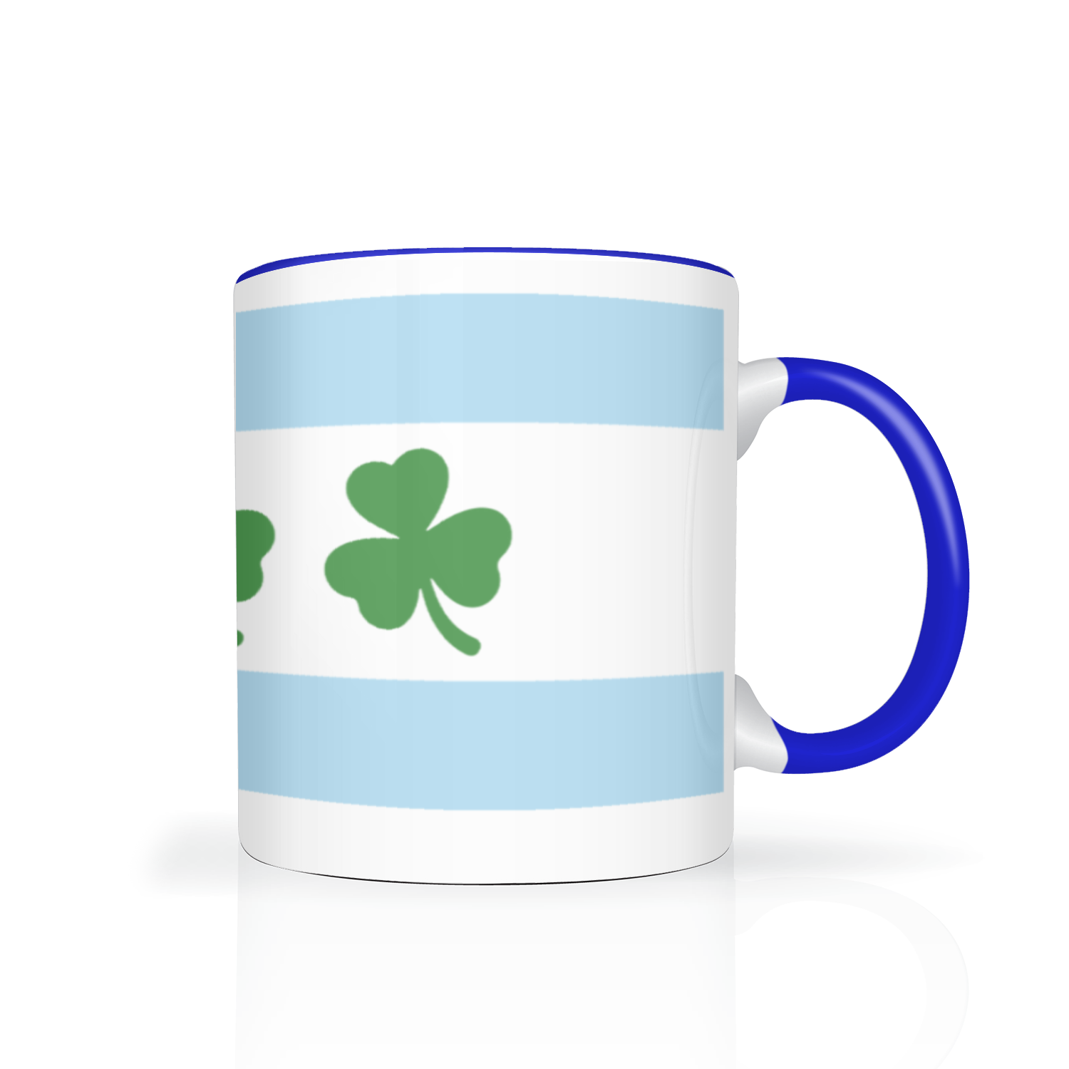 Chicago Flag Shamrock 2 Tone 11oz Mug