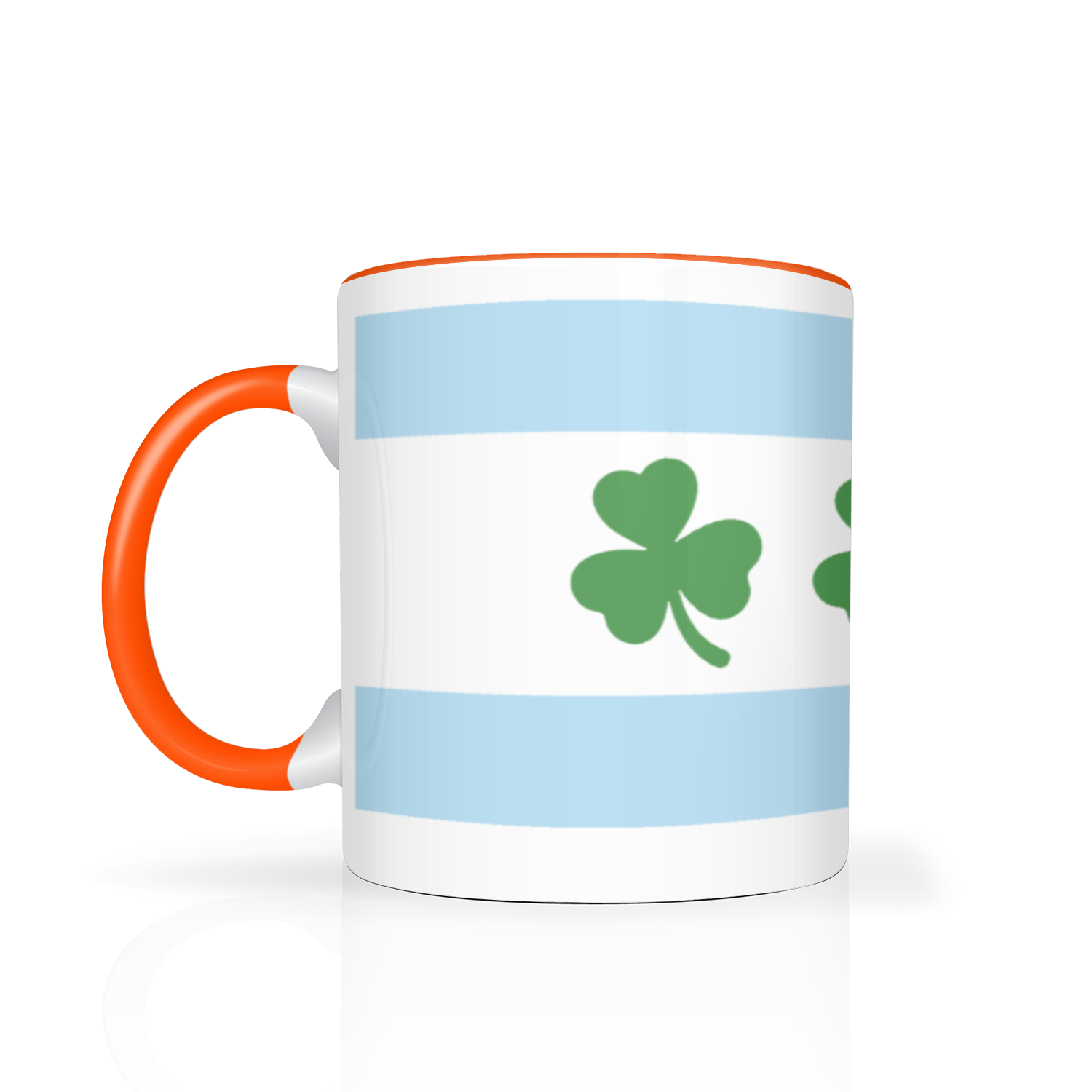Chicago Flag Shamrock 2 Tone 11oz Mug