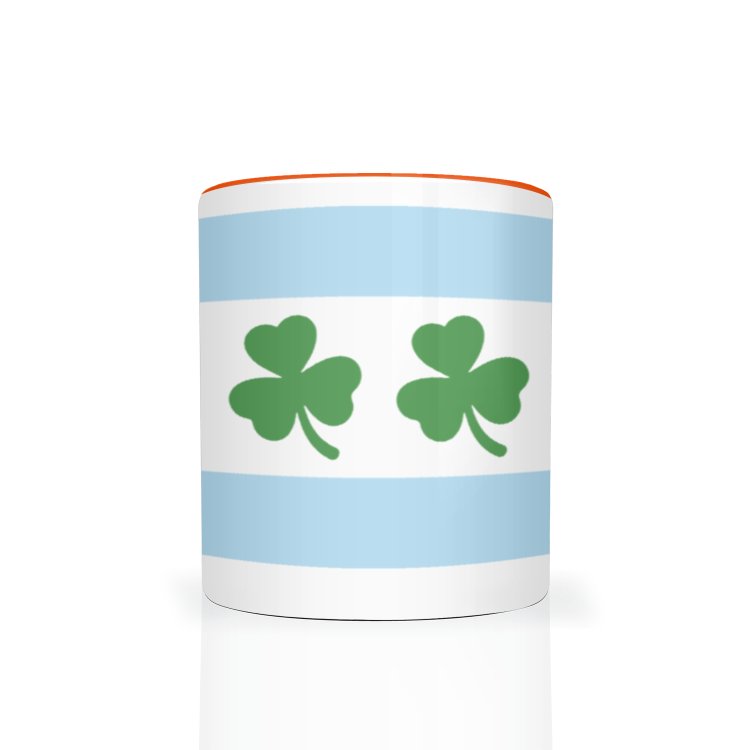 Chicago Flag Shamrock 2 Tone 11oz Mug