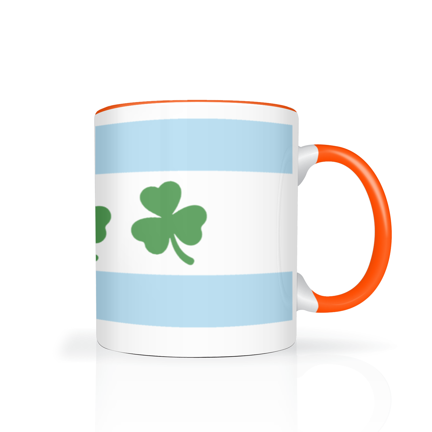 Chicago Flag Shamrock 2 Tone 11oz Mug