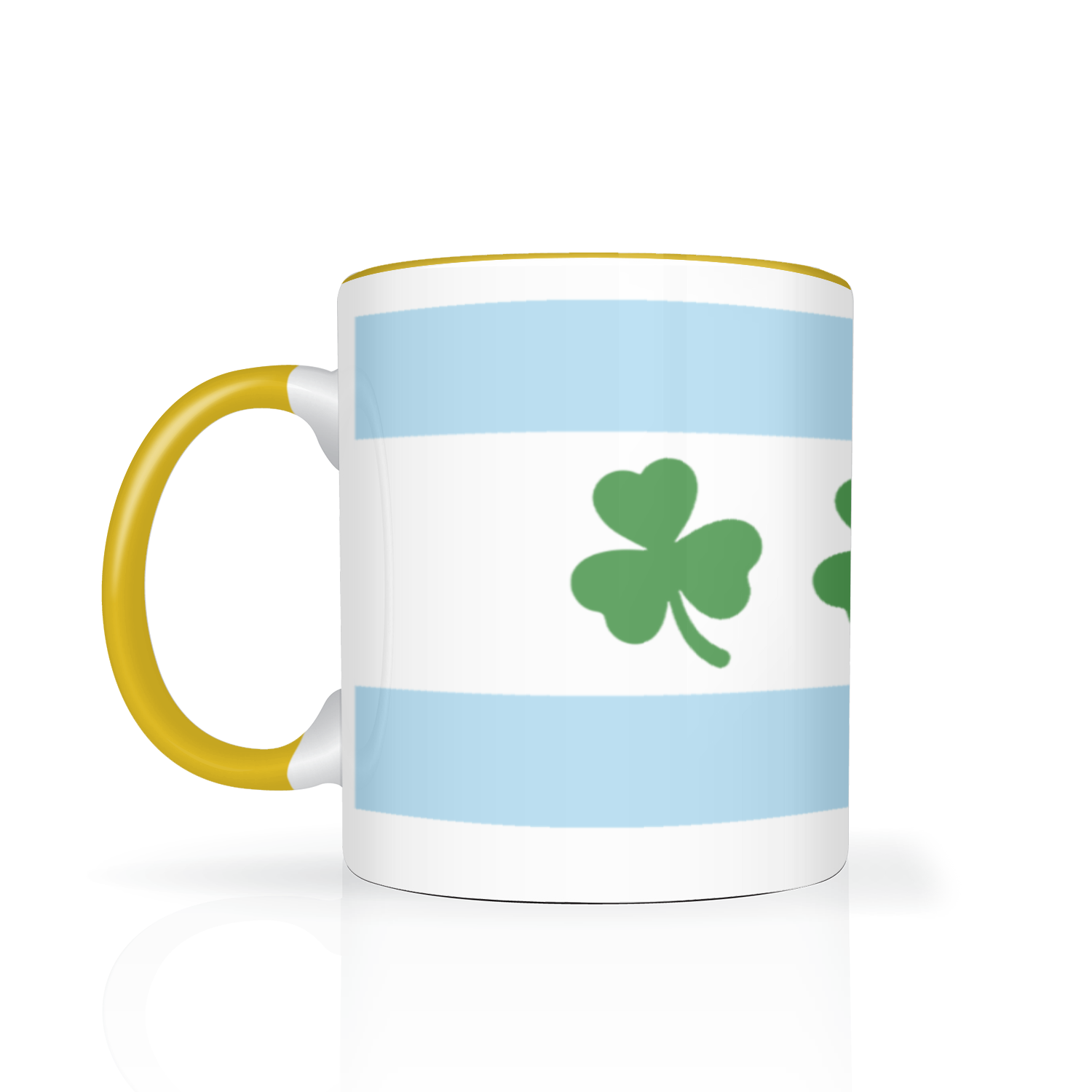 Chicago Flag Shamrock 2 Tone 11oz Mug