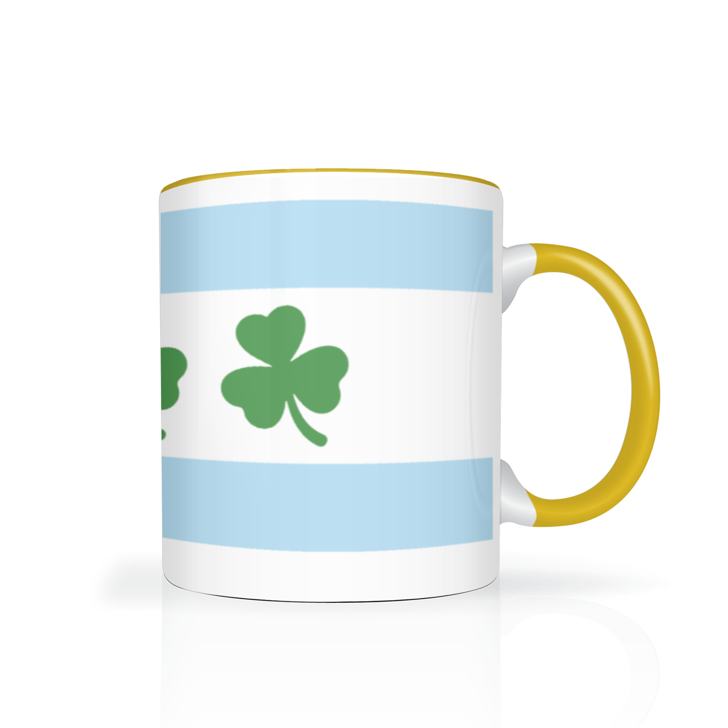 Chicago Flag Shamrock 2 Tone 11oz Mug