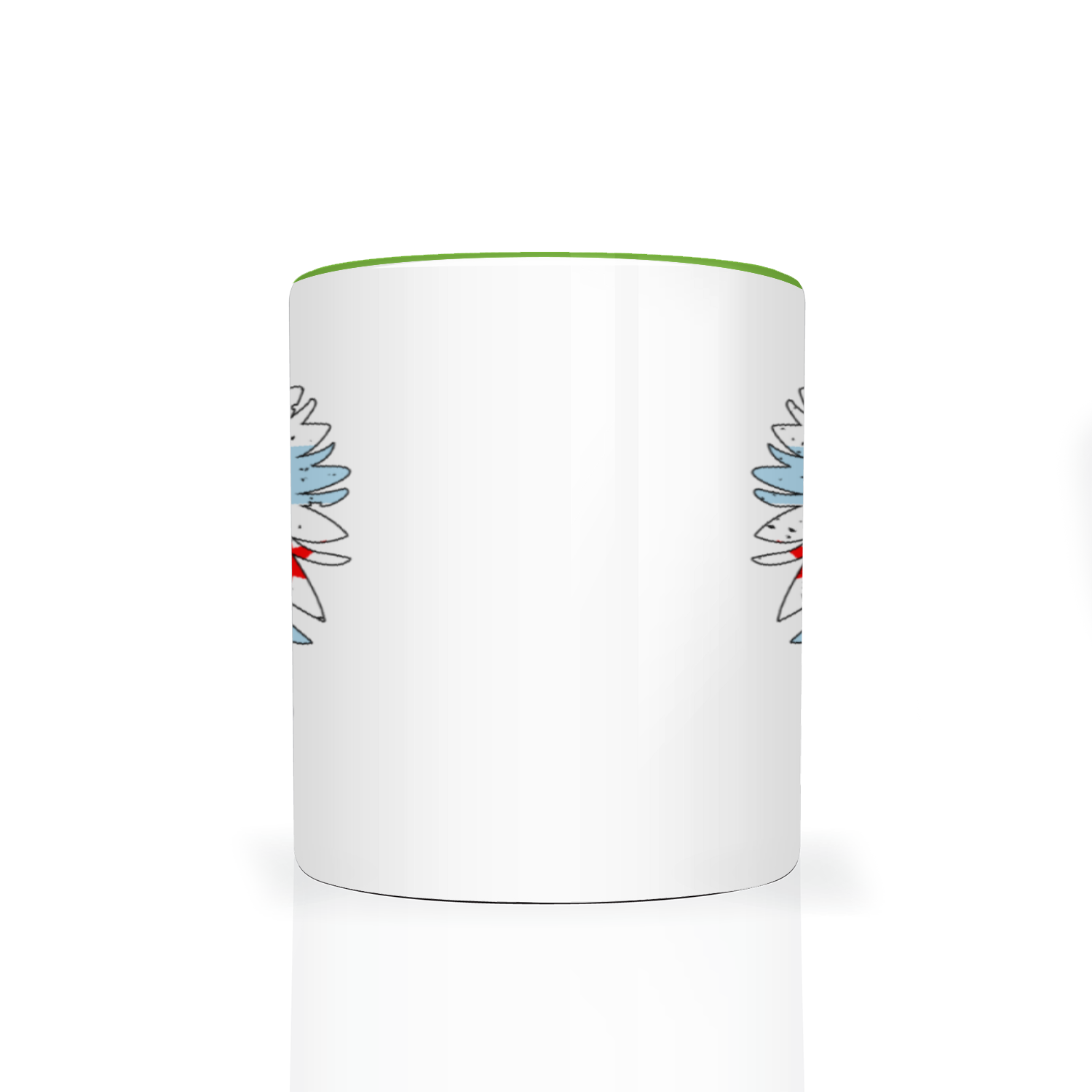 Chicago Flag Polish Eagle 2 Tone 11oz Mug