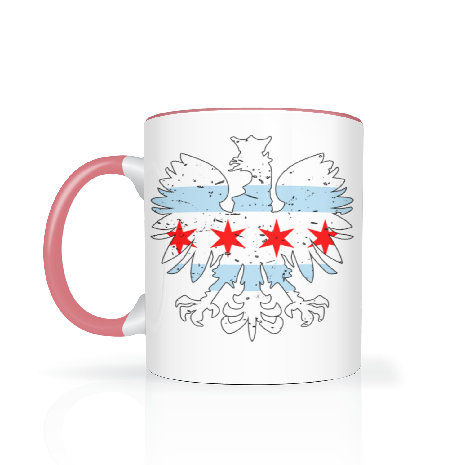 Chicago Flag Polish Eagle 2 Tone 11oz Mug