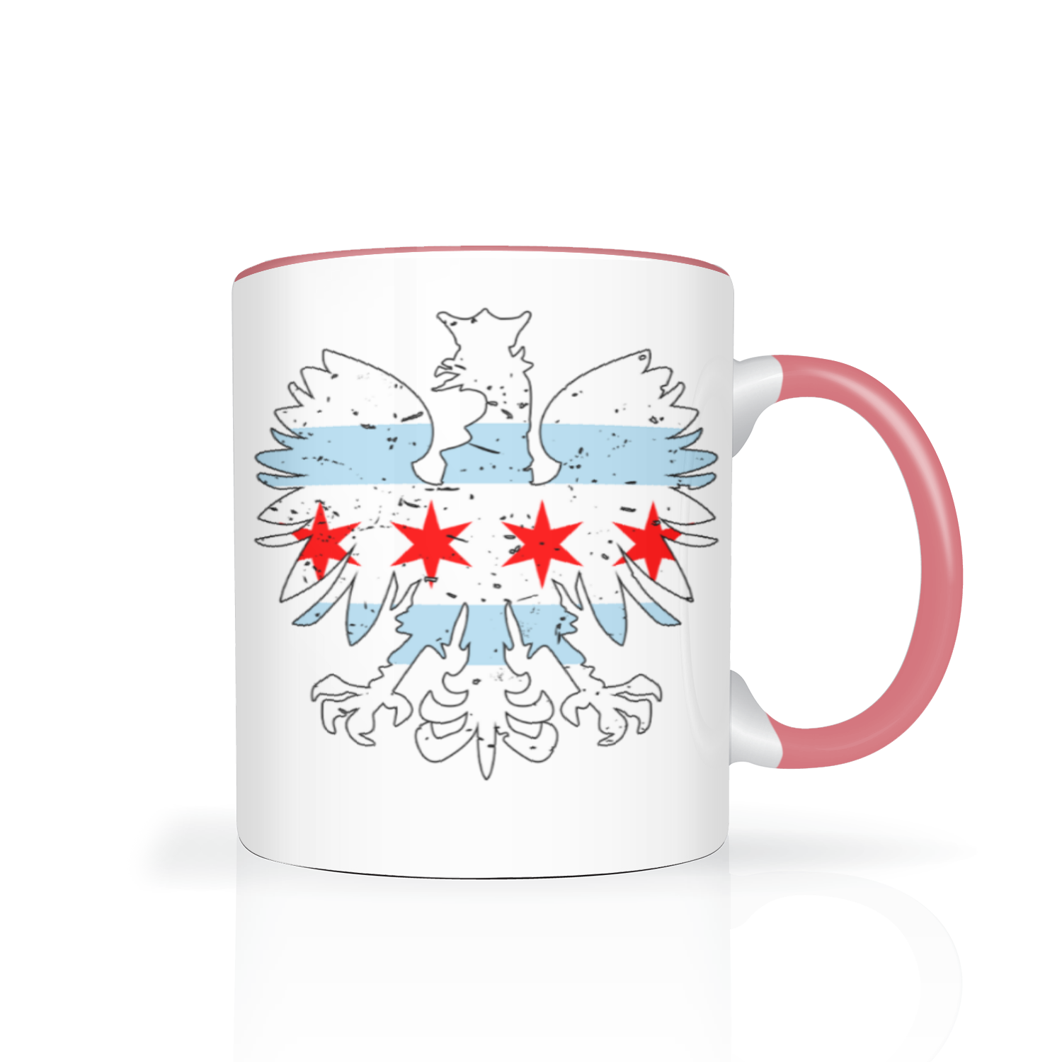 Chicago Flag Polish Eagle 2 Tone 11oz Mug