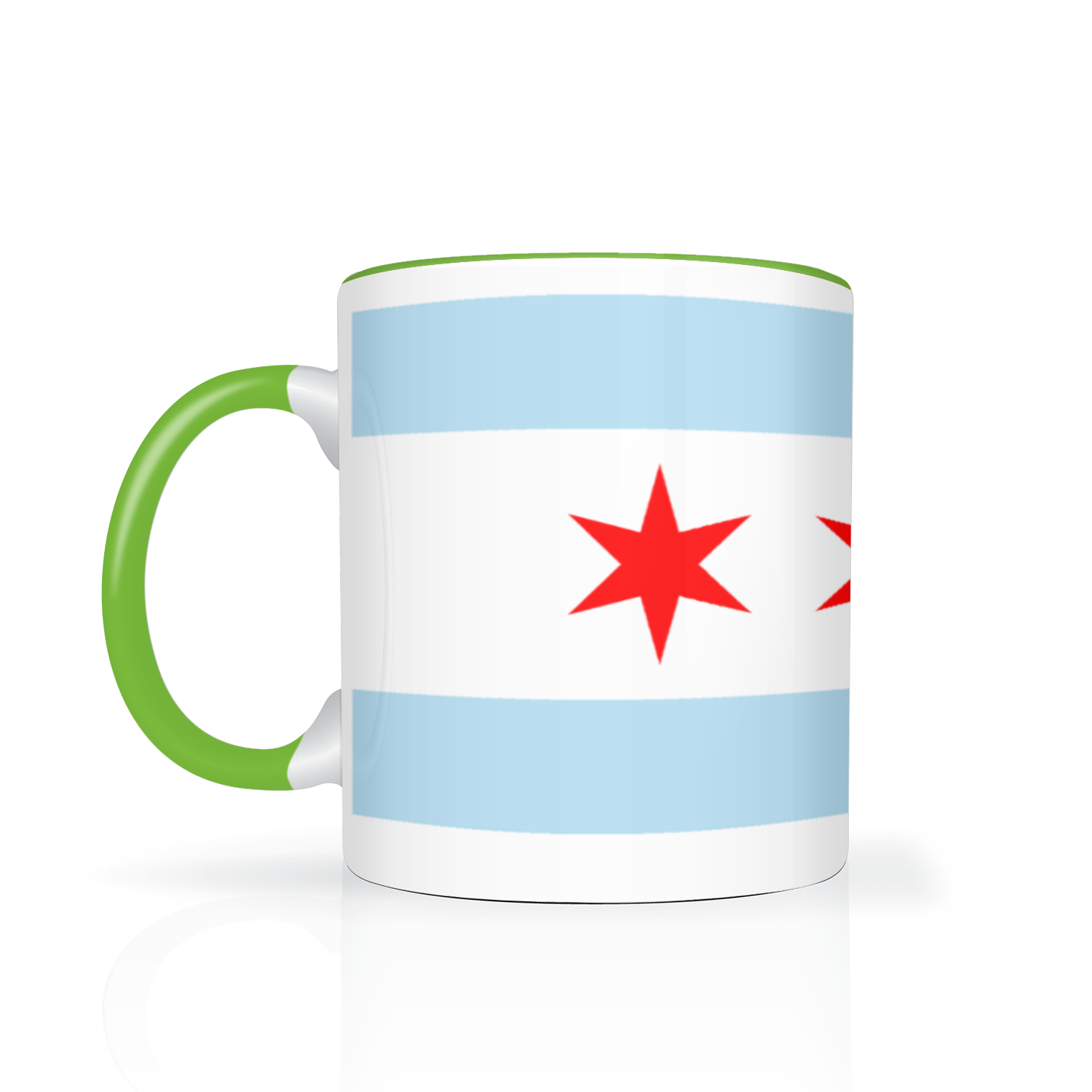 Chicago Flag Polish Single Eagle 2 Tone 11oz Mug