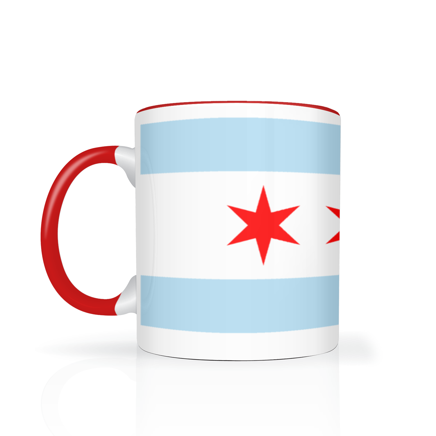 Chicago Flag Polish Single Eagle 2 Tone 11oz Mug
