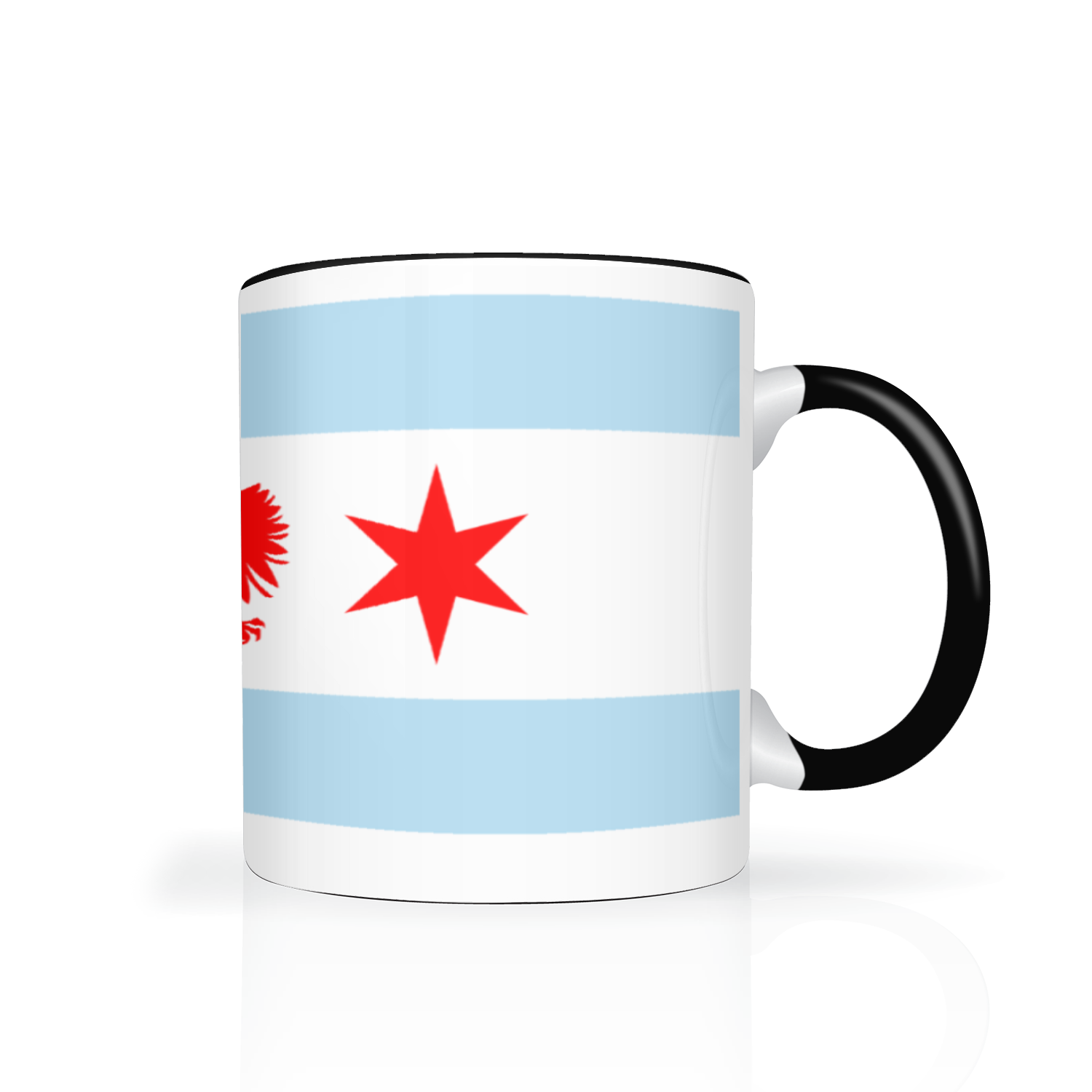 Chicago Flag Polish Single Eagle 2 Tone 11oz Mug