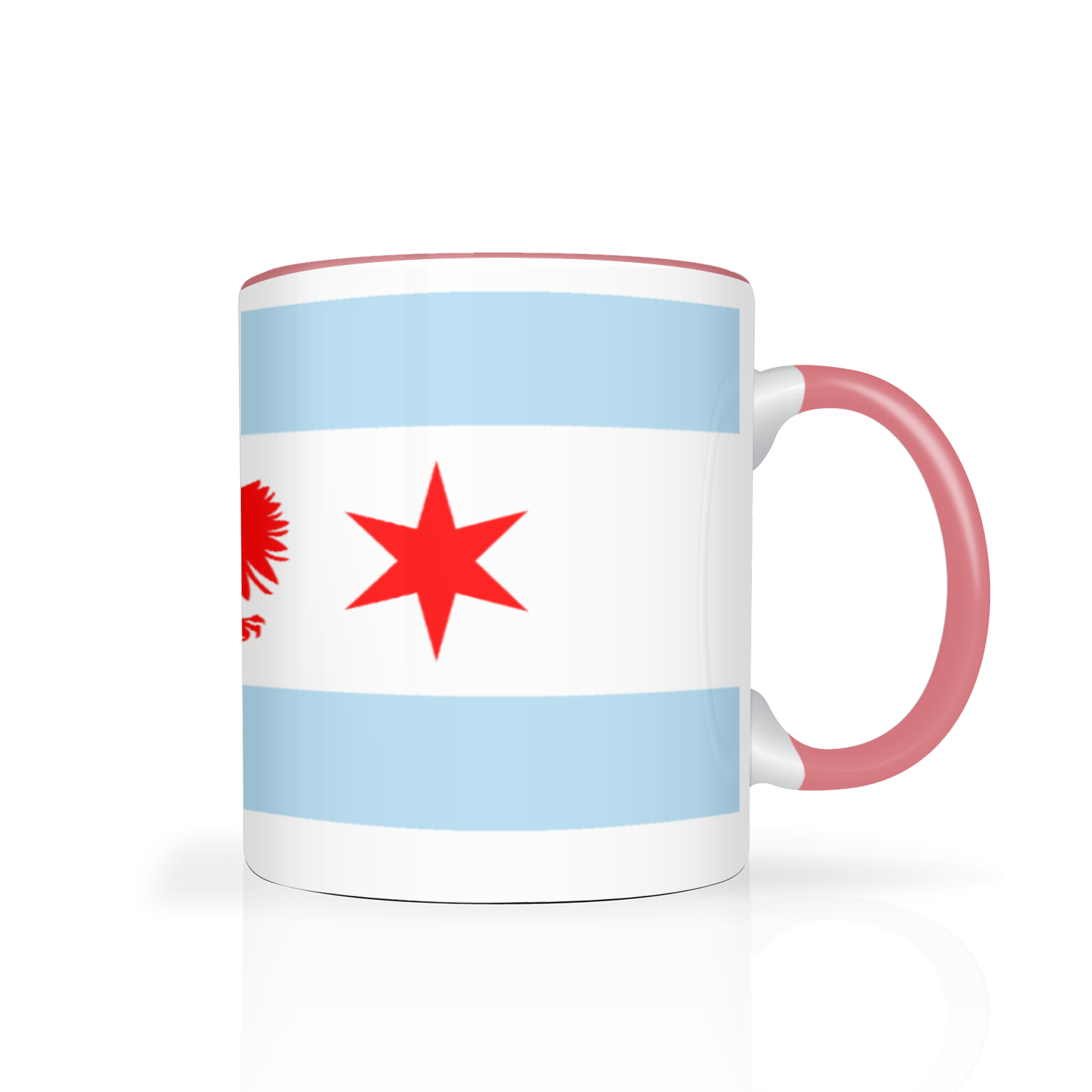 Chicago Flag Polish Single Eagle 2 Tone 11oz Mug