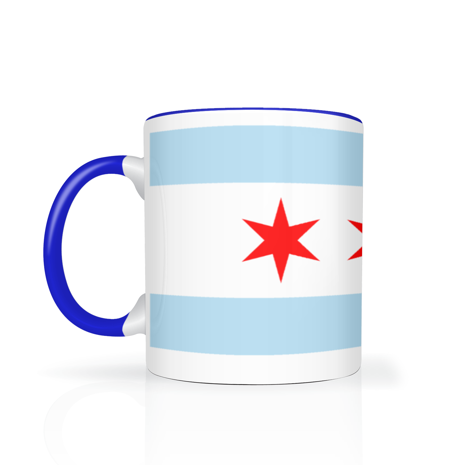 Chicago Flag Polish Single Eagle 2 Tone 11oz Mug