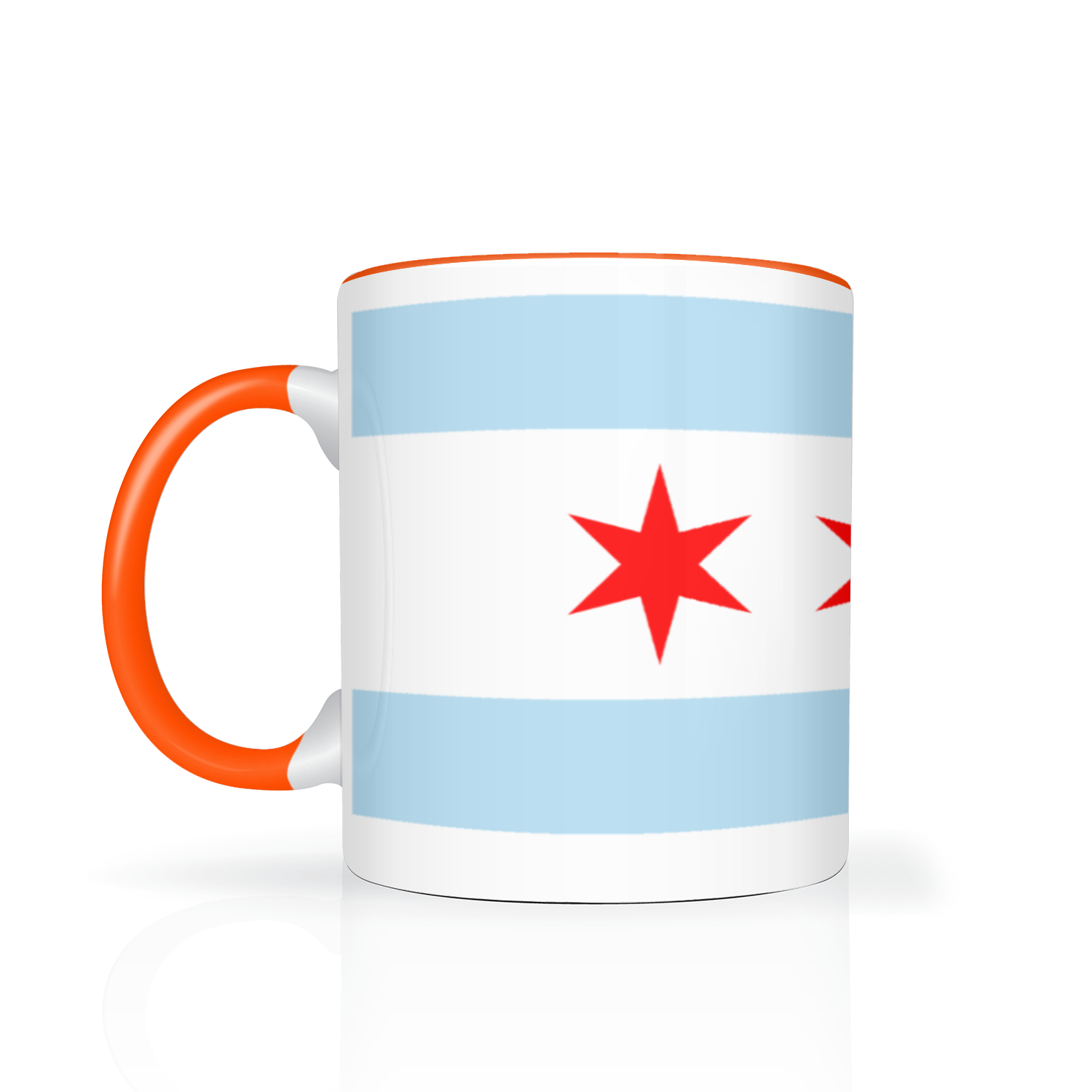 Chicago Flag Polish Single Eagle 2 Tone 11oz Mug