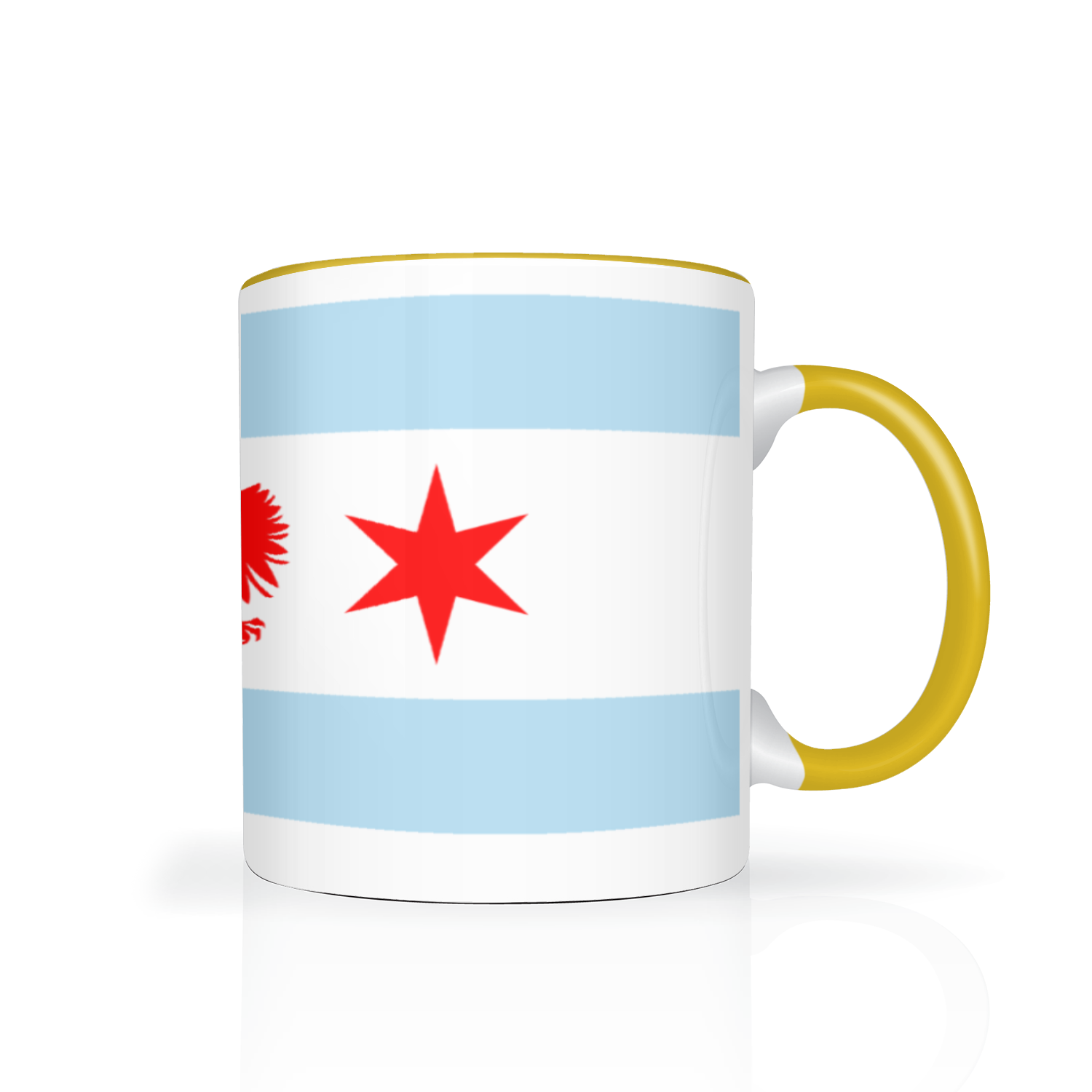Chicago Flag Polish Single Eagle 2 Tone 11oz Mug