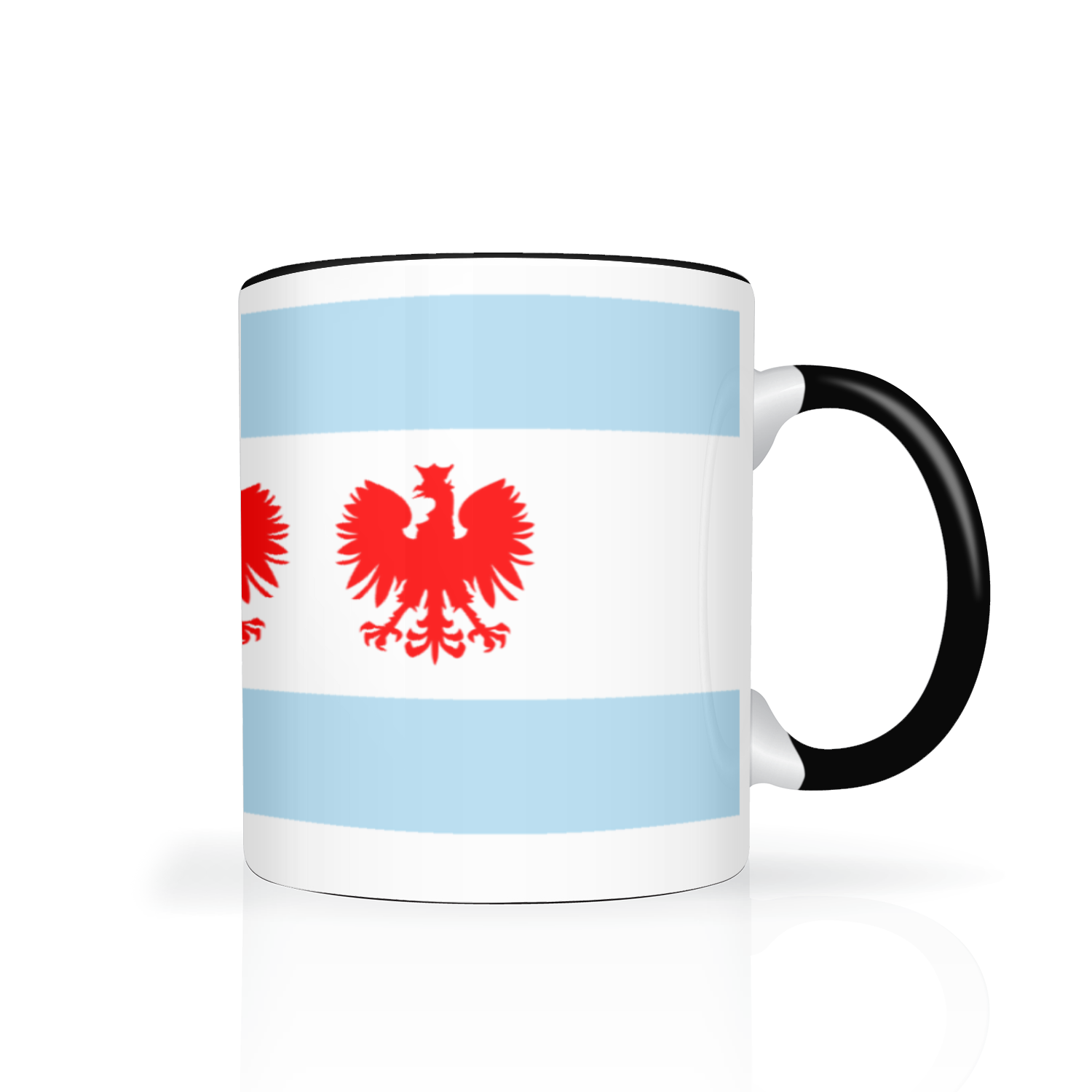 Chicago Flag Polish Four Eagle 2 Tone 11oz Mug