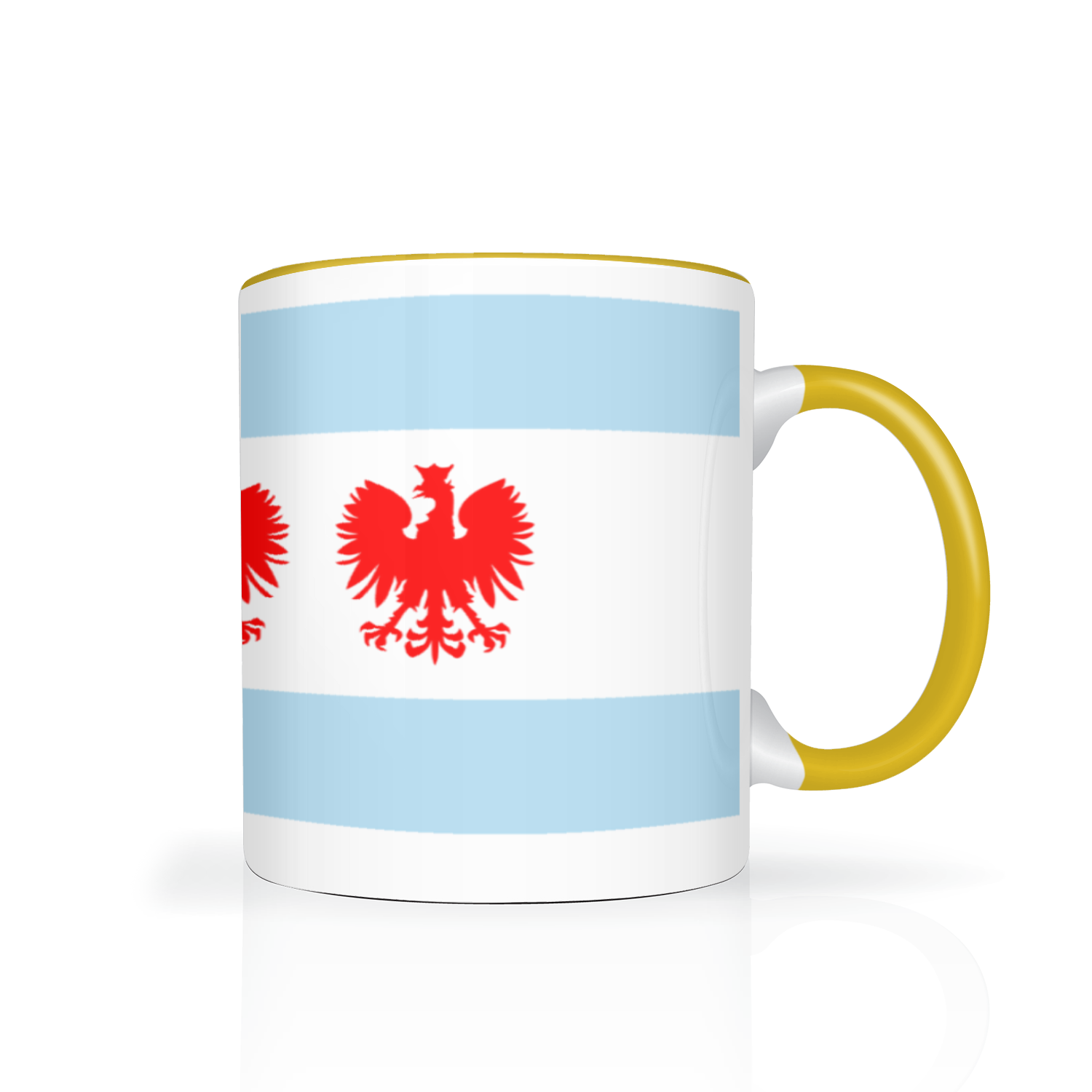 Chicago Flag Polish Four Eagle 2 Tone 11oz Mug