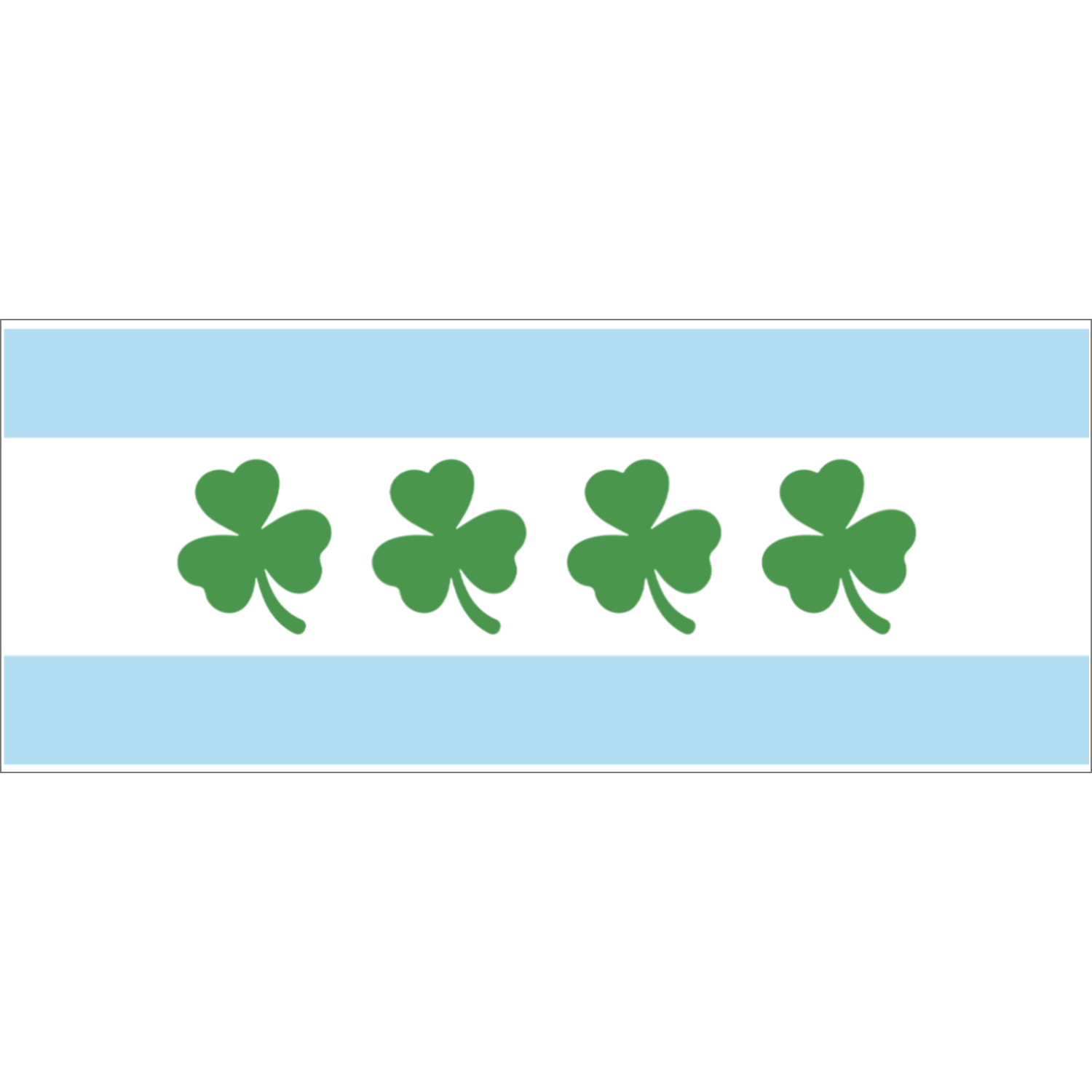 Chicago Flag Shamrock 2 Tone 15oz Mug