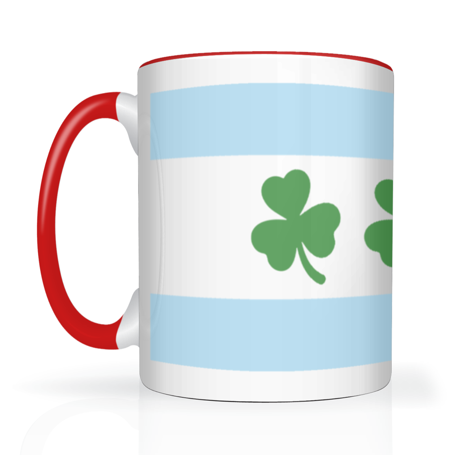 Chicago Flag Shamrock 2 Tone 15oz Mug