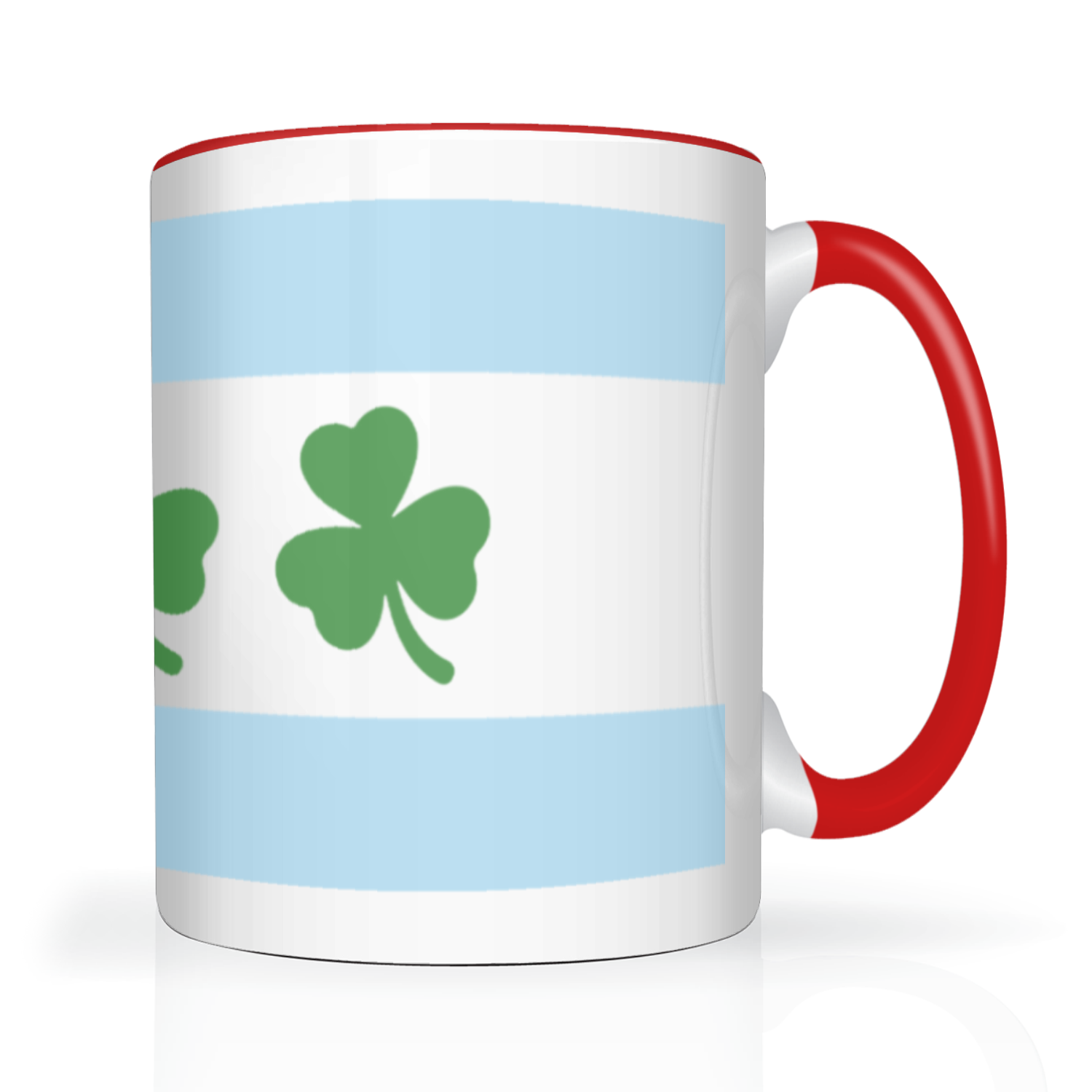 Chicago Flag Shamrock 2 Tone 15oz Mug