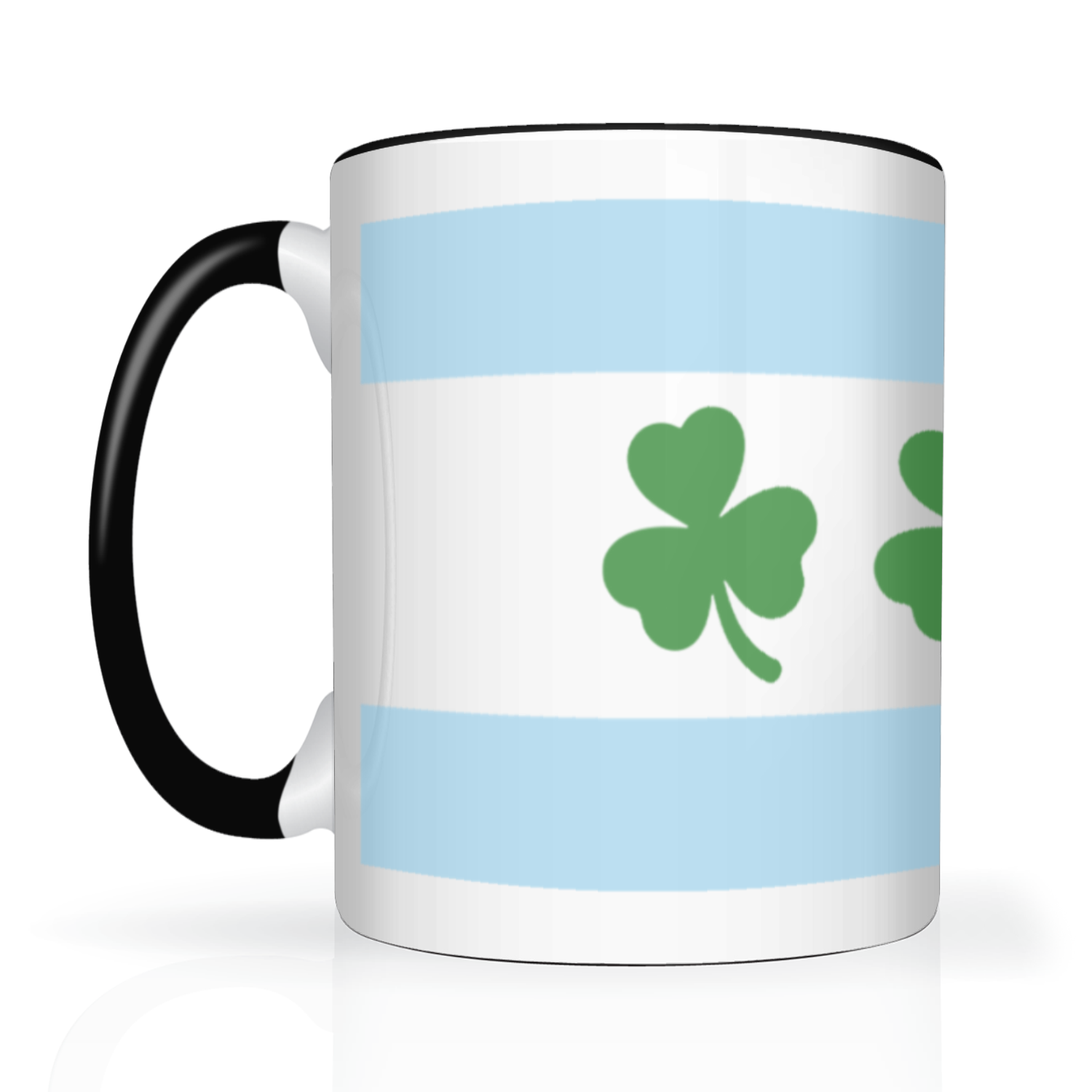 Chicago Flag Shamrock 2 Tone 15oz Mug