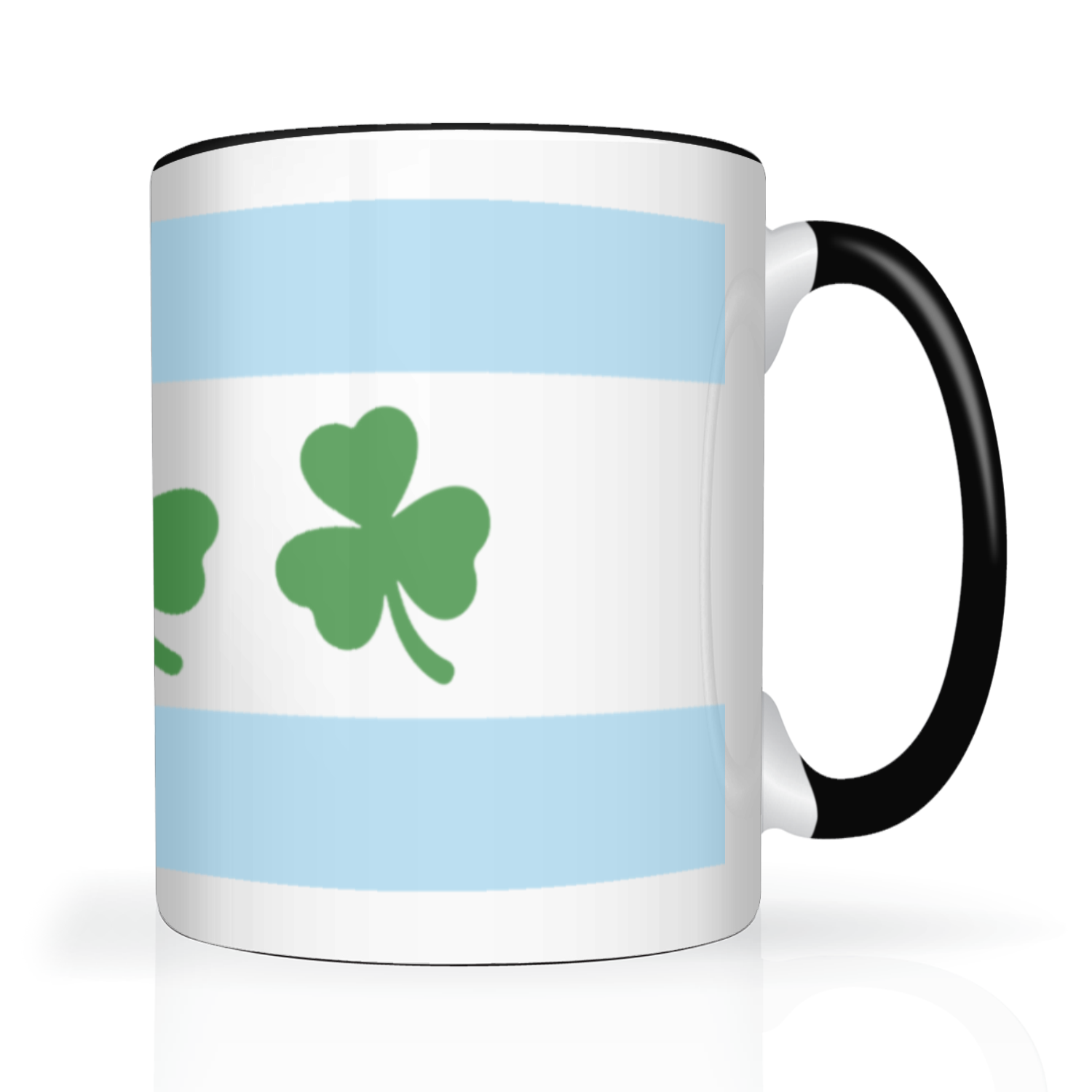 Chicago Flag Shamrock 2 Tone 15oz Mug