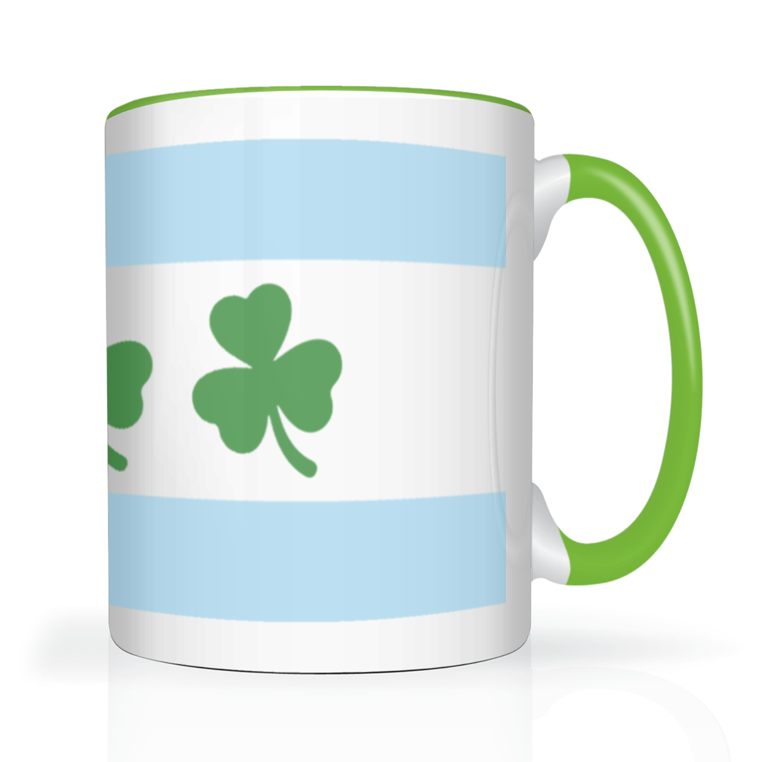 Chicago Flag Shamrock 2 Tone 15oz Mug