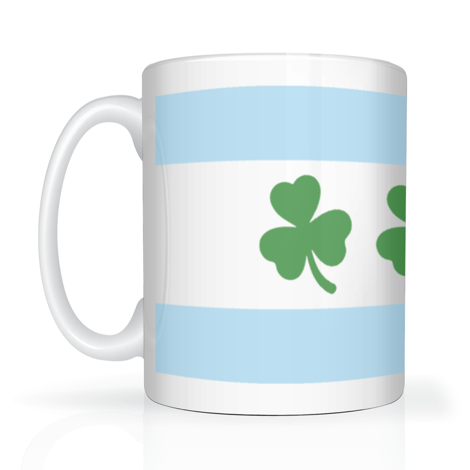 Chicago Flag Shamrock 2 Tone 15oz Mug