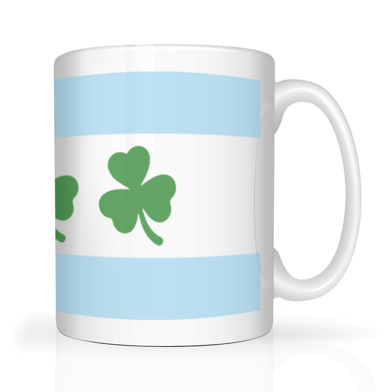 Chicago Flag Shamrock 2 Tone 15oz Mug