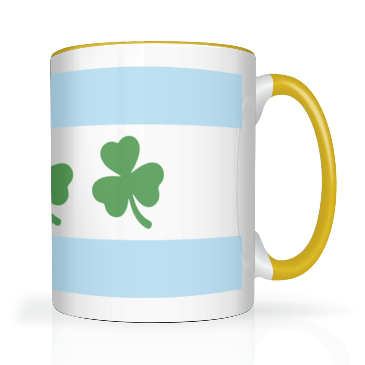 Chicago Flag Shamrock 2 Tone 15oz Mug