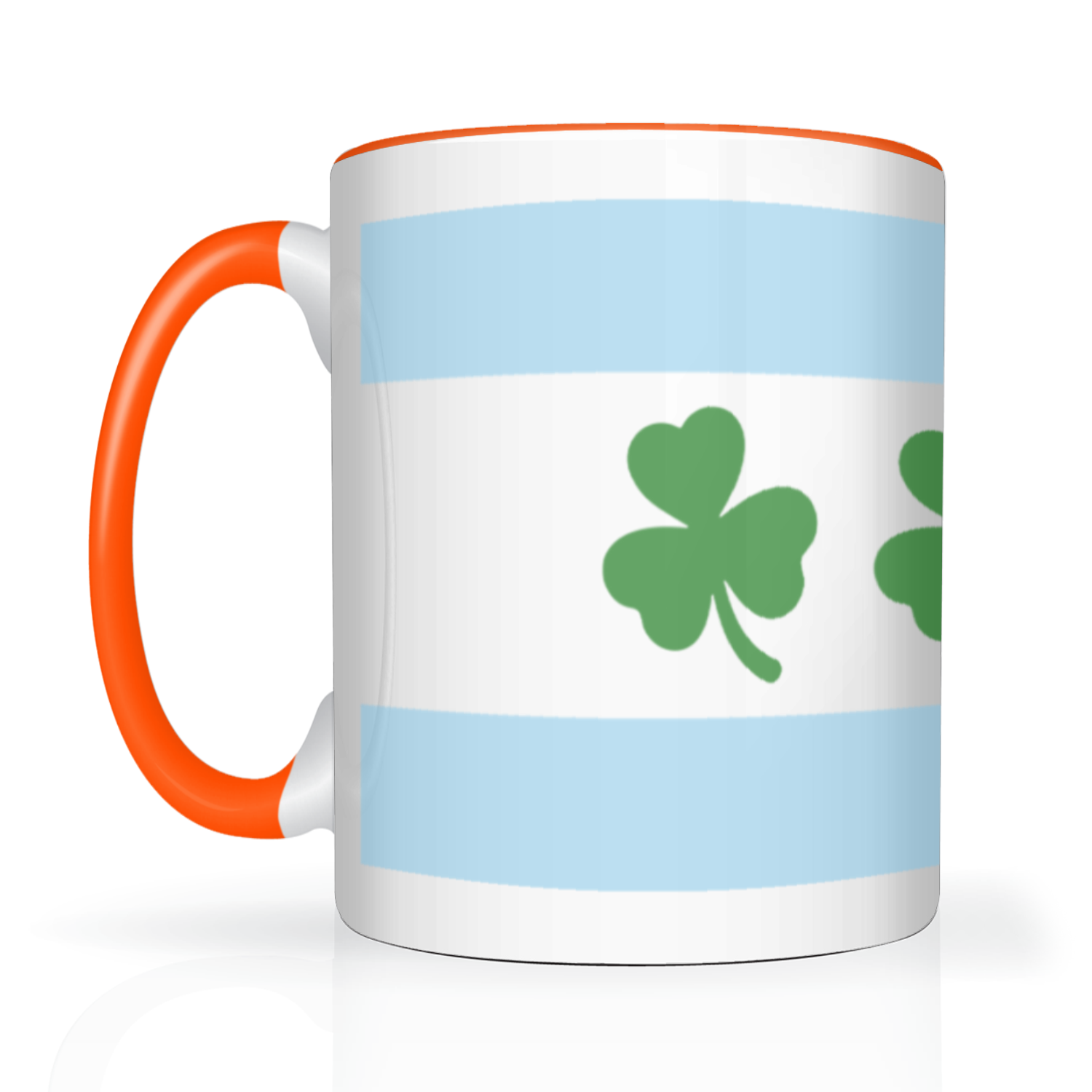 Chicago Flag Shamrock 2 Tone 15oz Mug