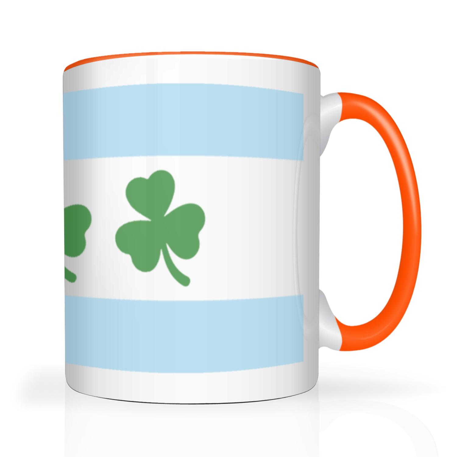Chicago Flag Shamrock 2 Tone 15oz Mug