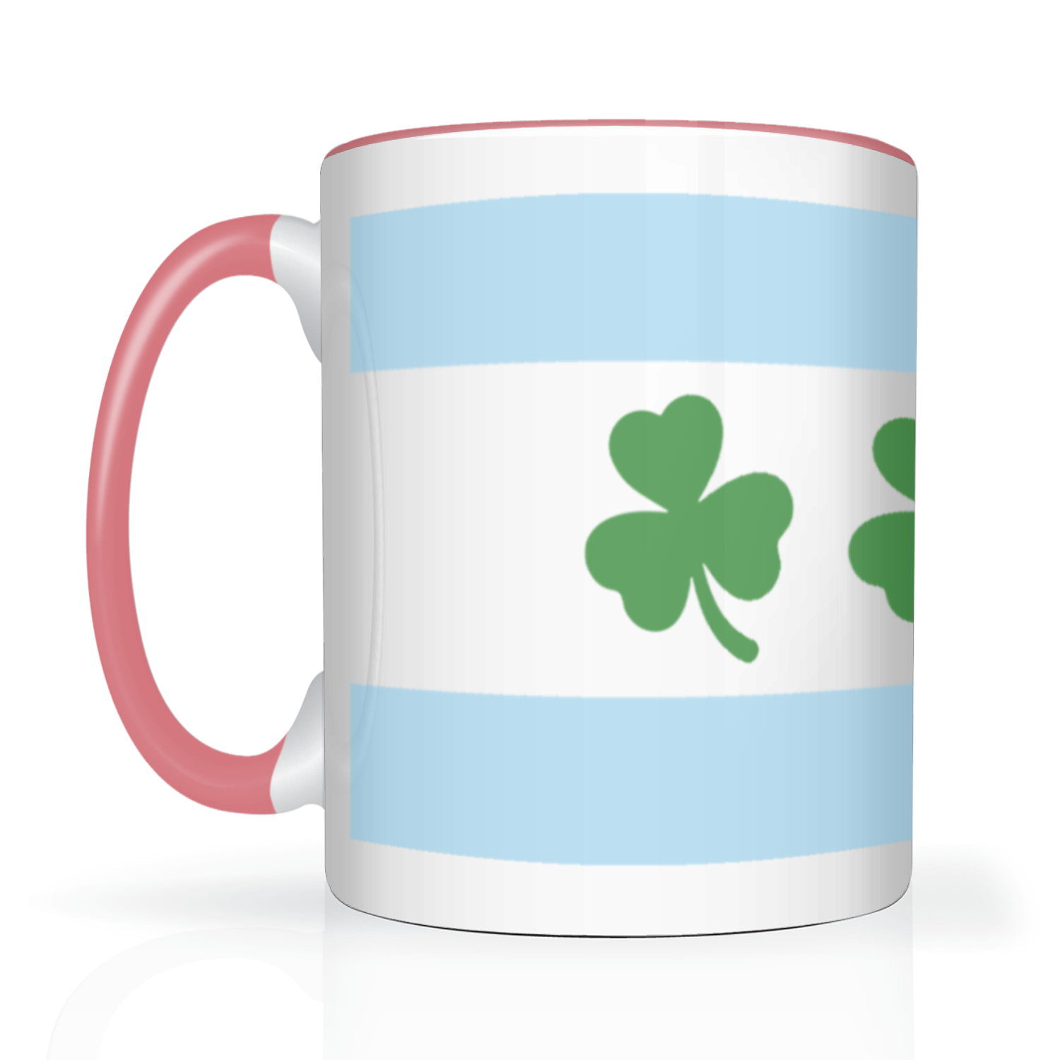 Chicago Flag Shamrock 2 Tone 15oz Mug