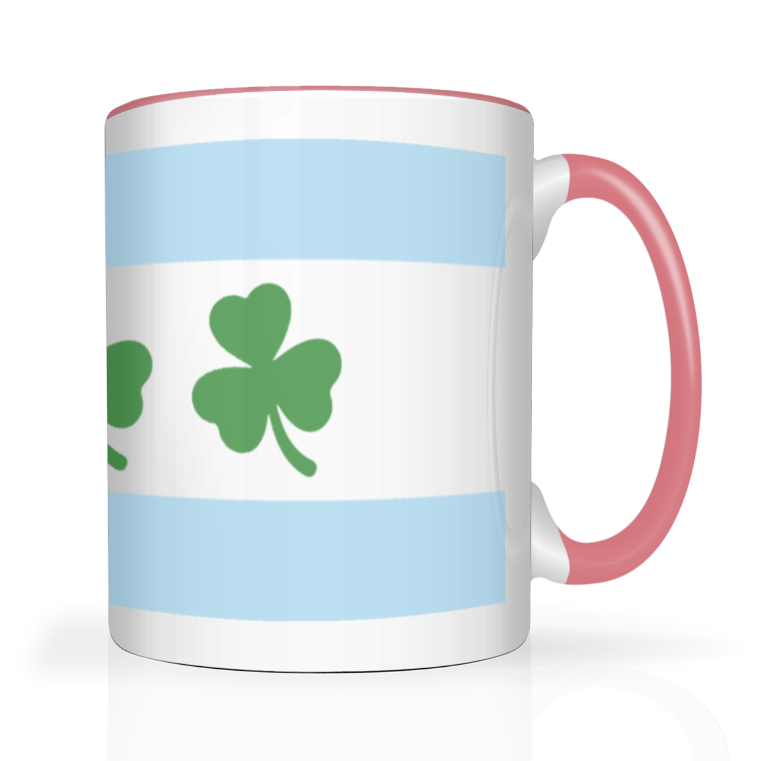 Chicago Flag Shamrock 2 Tone 15oz Mug