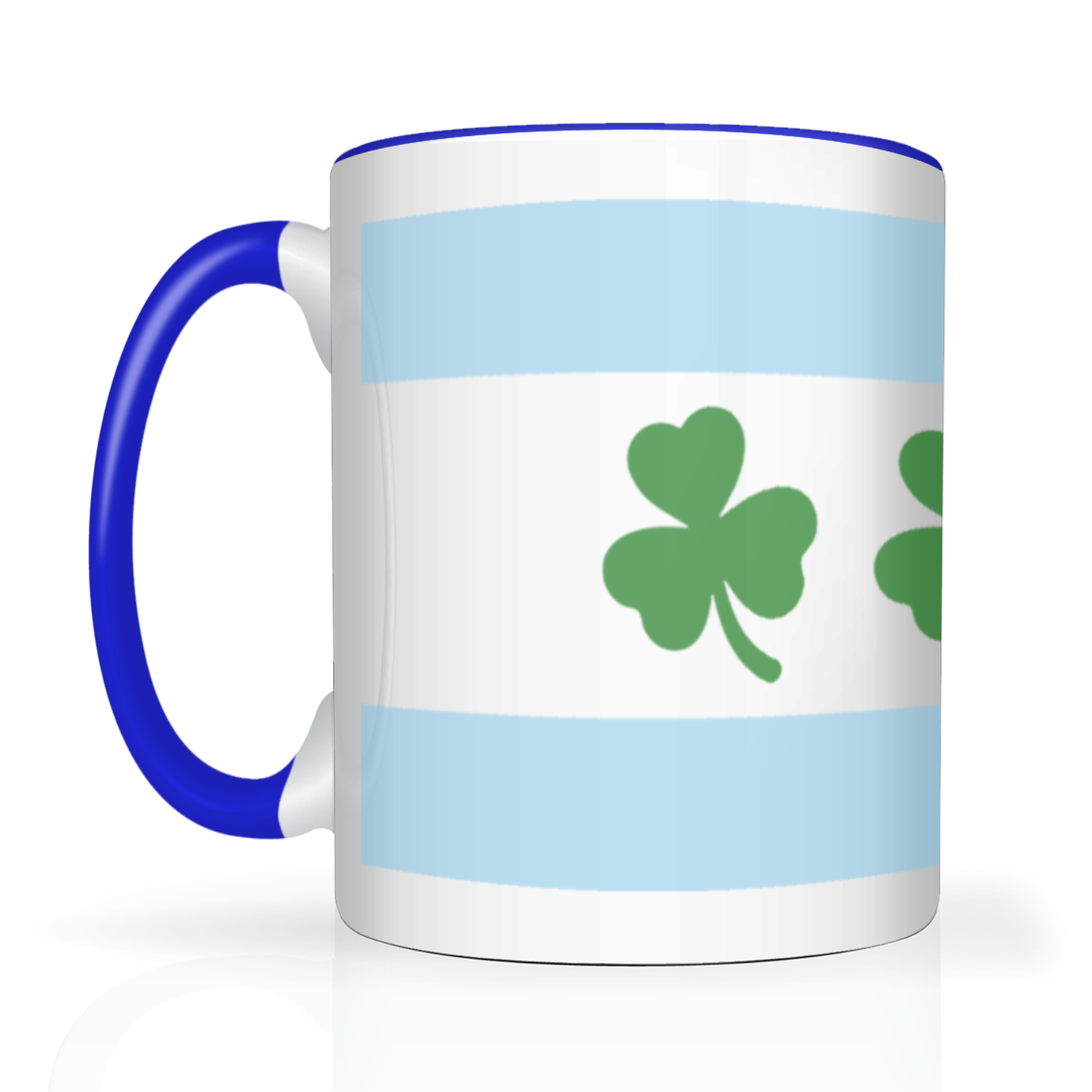 Chicago Flag Shamrock 2 Tone 15oz Mug