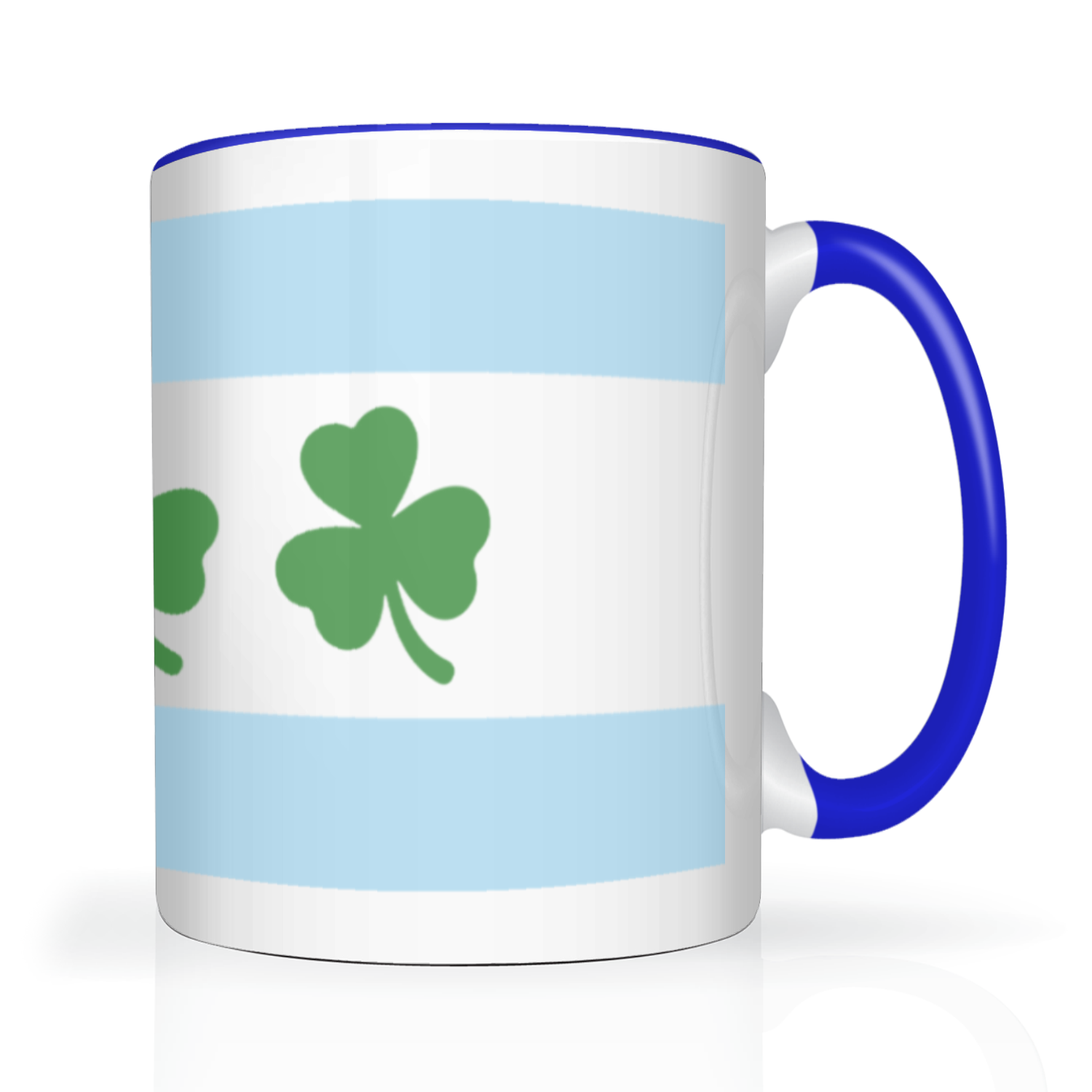 Chicago Flag Shamrock 2 Tone 15oz Mug