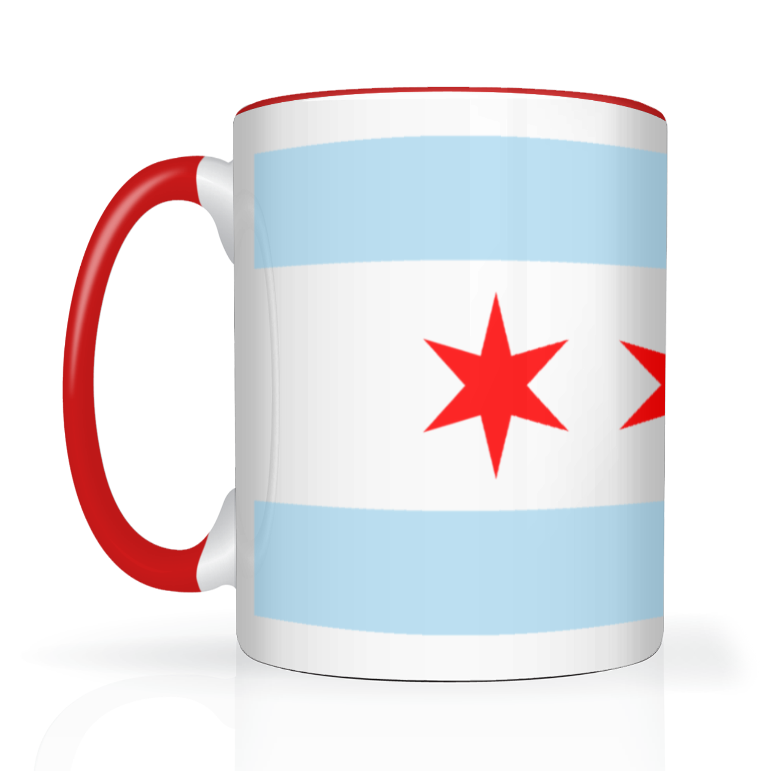 Chicago Flag Polish Single Eagle 2 Tone 15oz Mug