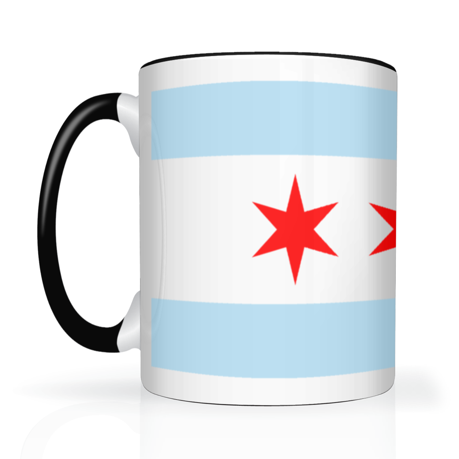 Chicago Flag Polish Single Eagle 2 Tone 15oz Mug