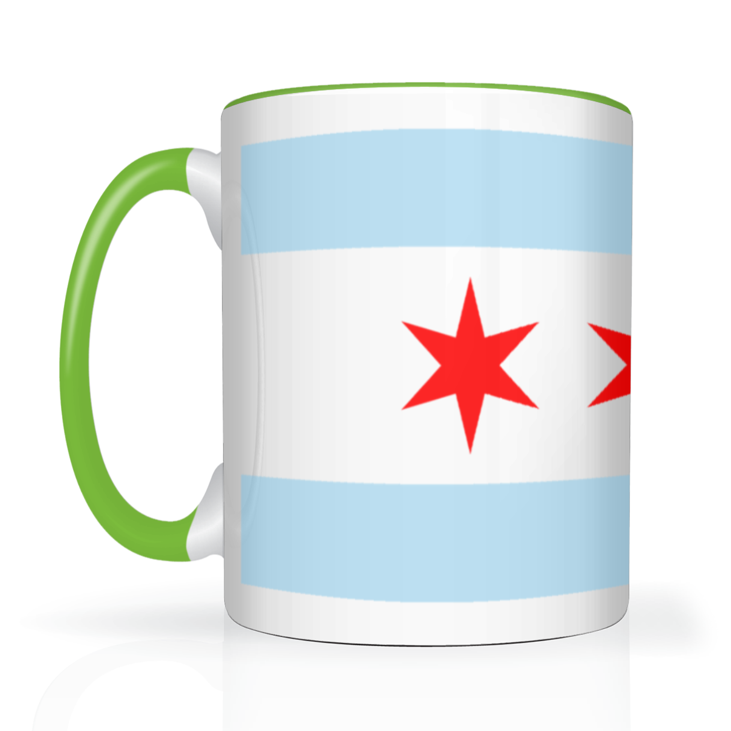Chicago Flag Polish Single Eagle 2 Tone 15oz Mug