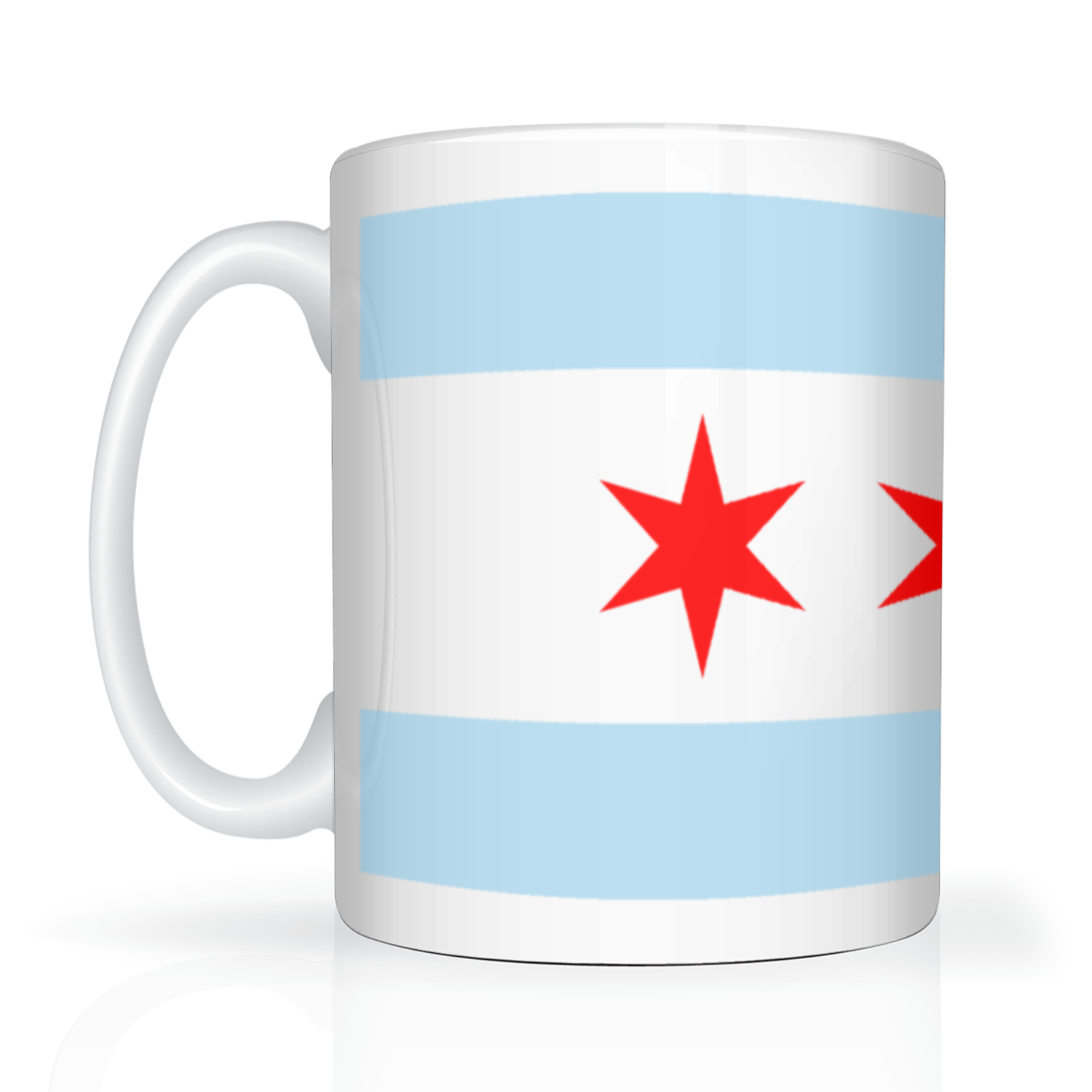 Chicago Flag Polish Single Eagle 2 Tone 15oz Mug