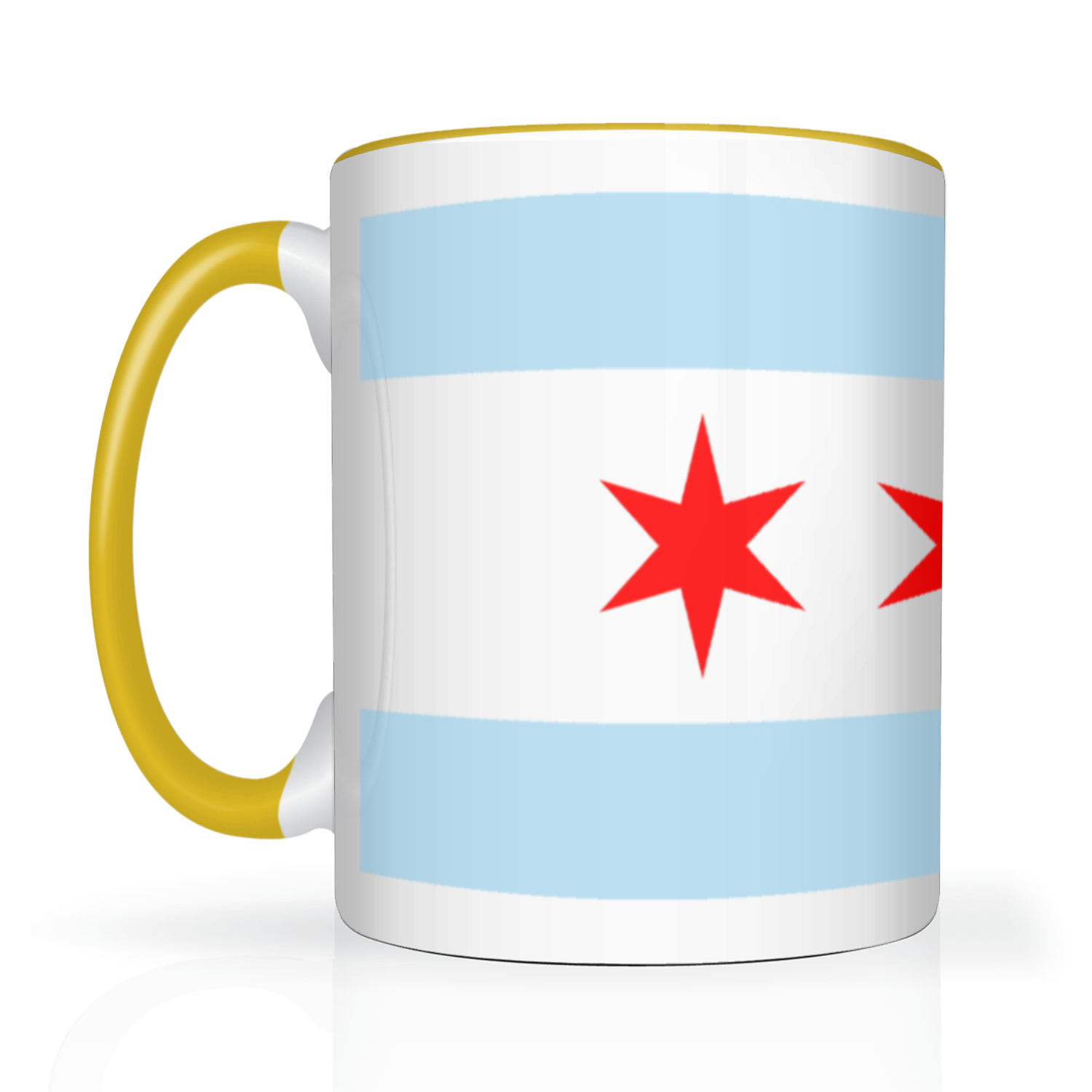 Chicago Flag Polish Single Eagle 2 Tone 15oz Mug