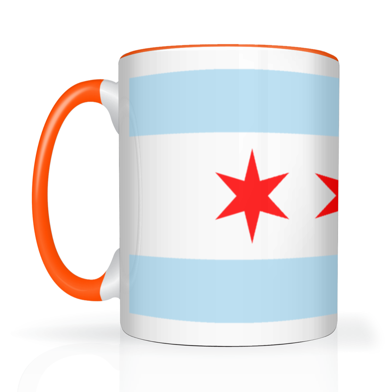 Chicago Flag Polish Single Eagle 2 Tone 15oz Mug