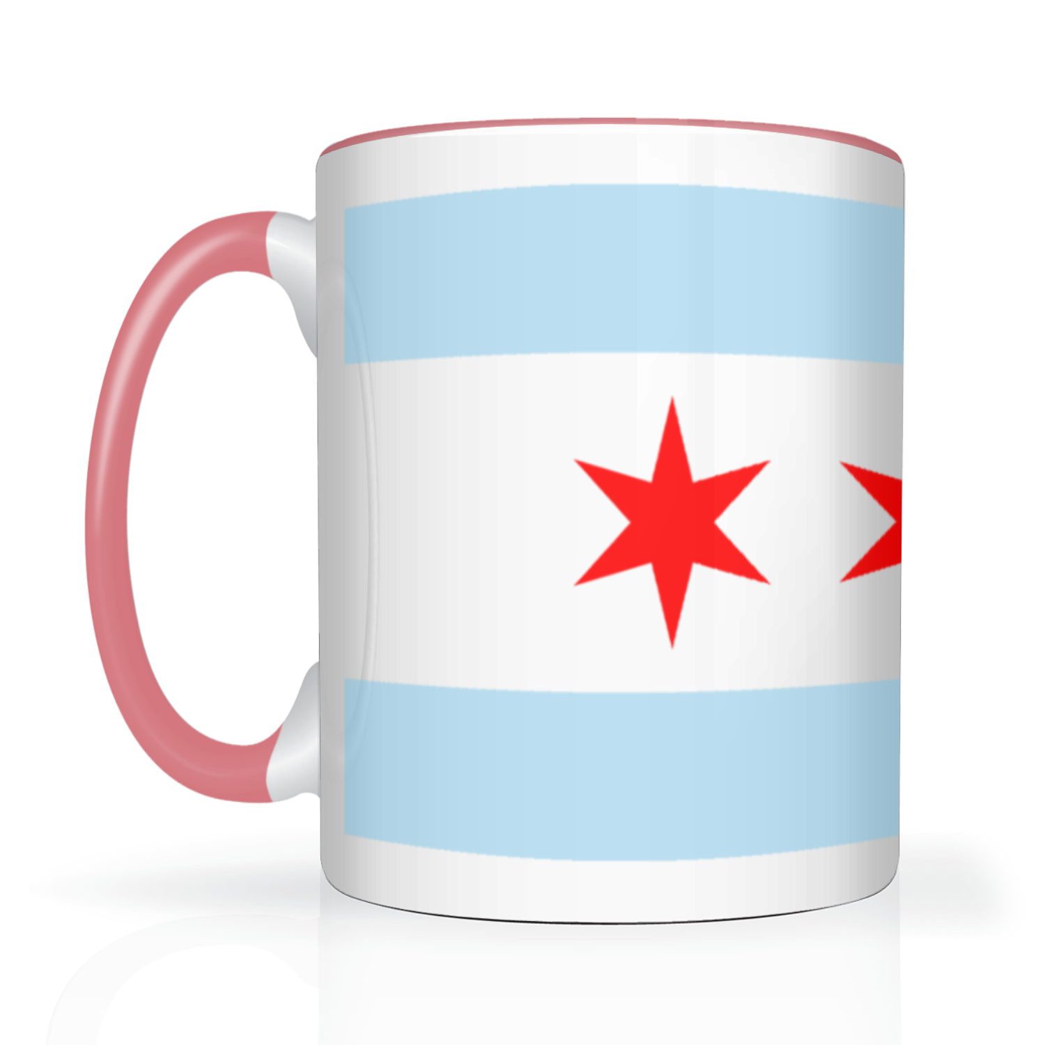 Chicago Flag Polish Single Eagle 2 Tone 15oz Mug