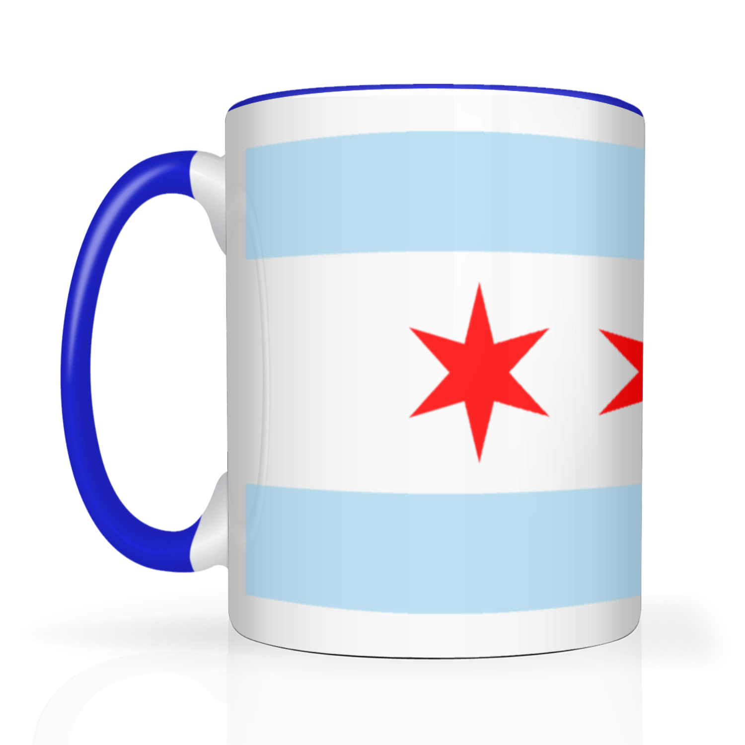 Chicago Flag Polish Single Eagle 2 Tone 15oz Mug