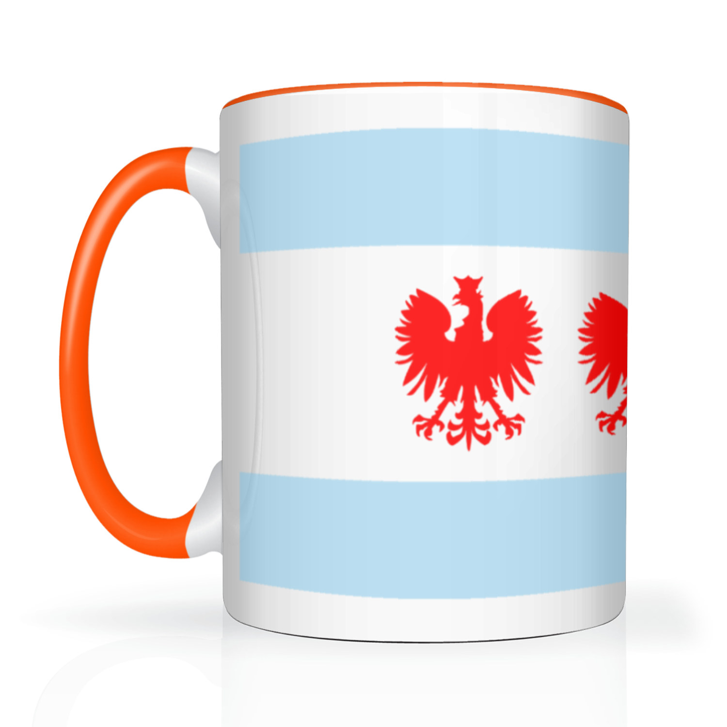 Chicago Flag Polish Four Eagle 2 Tone 15oz Mug