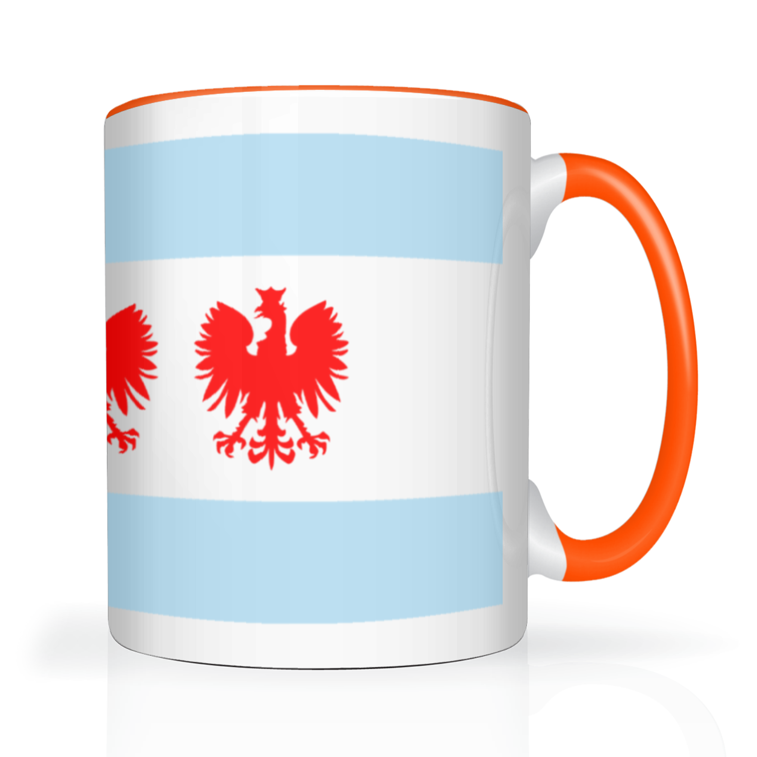 Chicago Flag Polish Four Eagle 2 Tone 15oz Mug