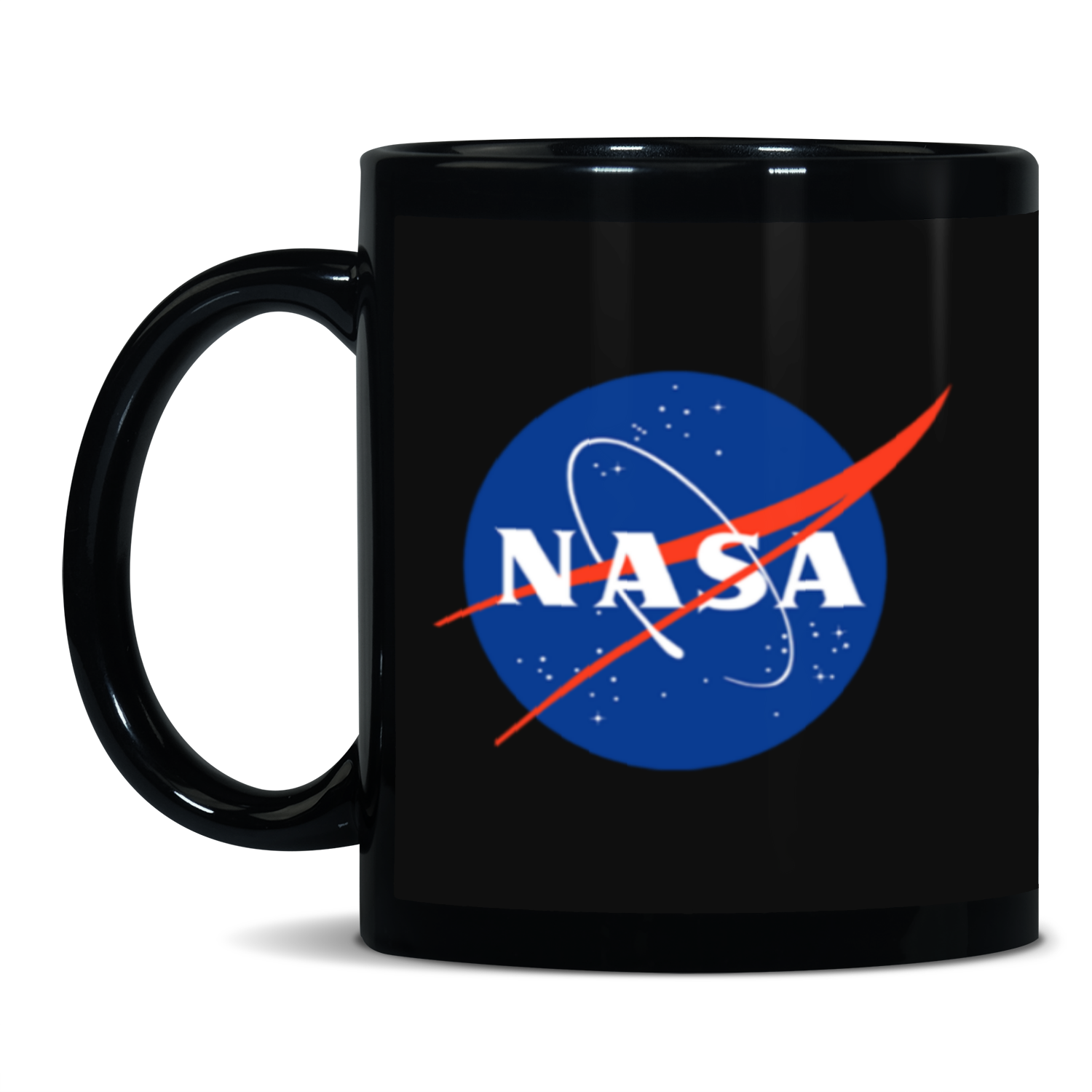 NASA Circle Logo 11oz Black Patch Mug