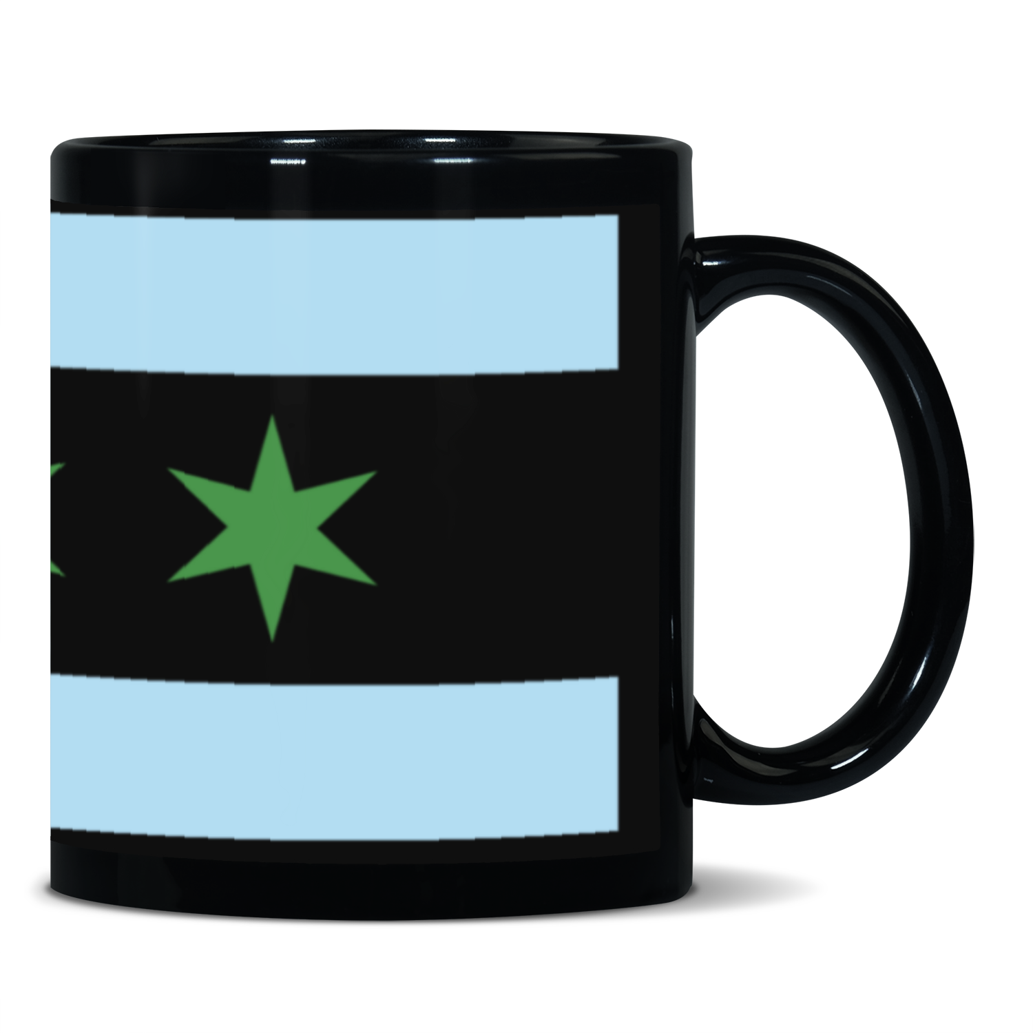 Chicago Flag St. Patty’s 11oz Black Patch Mug